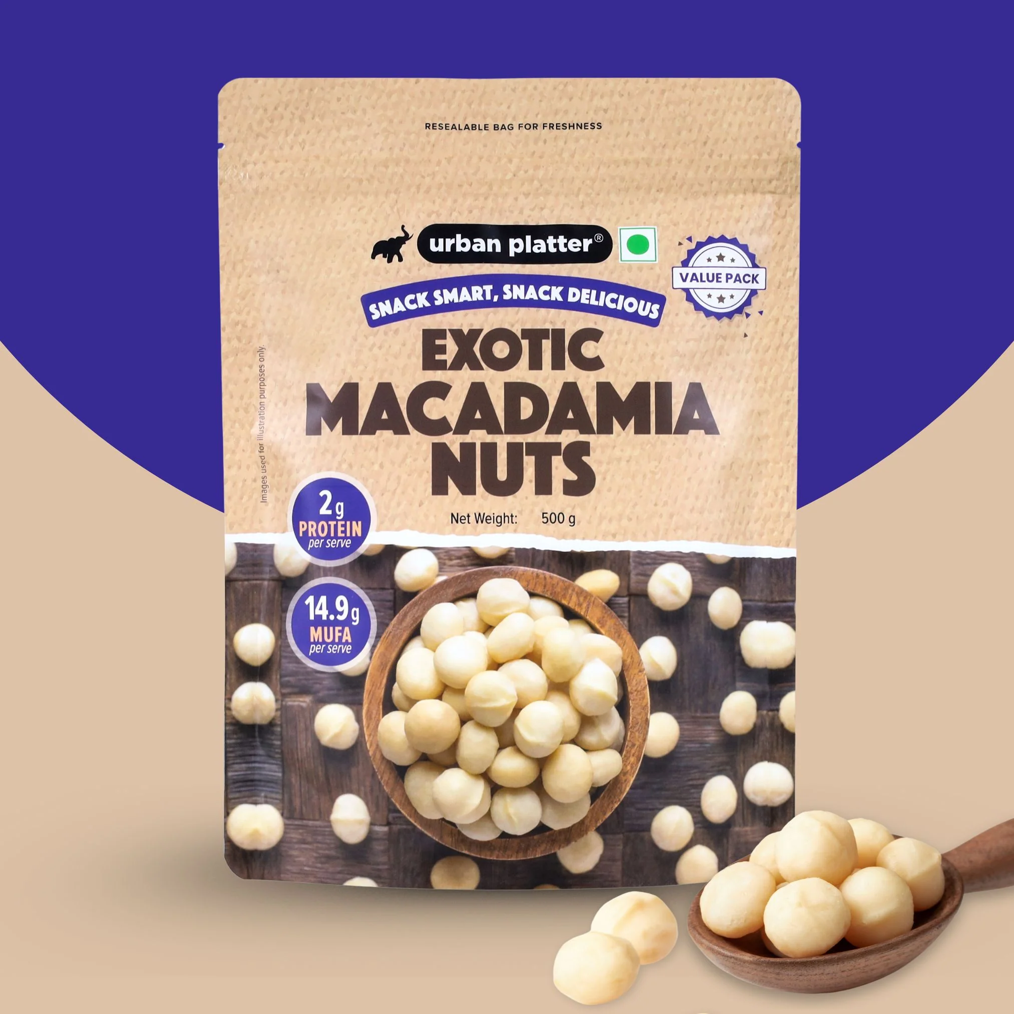 Bold and Exotic Macadamia Nuts, 1kg (Grade A | Crunchy | Perfect for Snacking) - Image 7