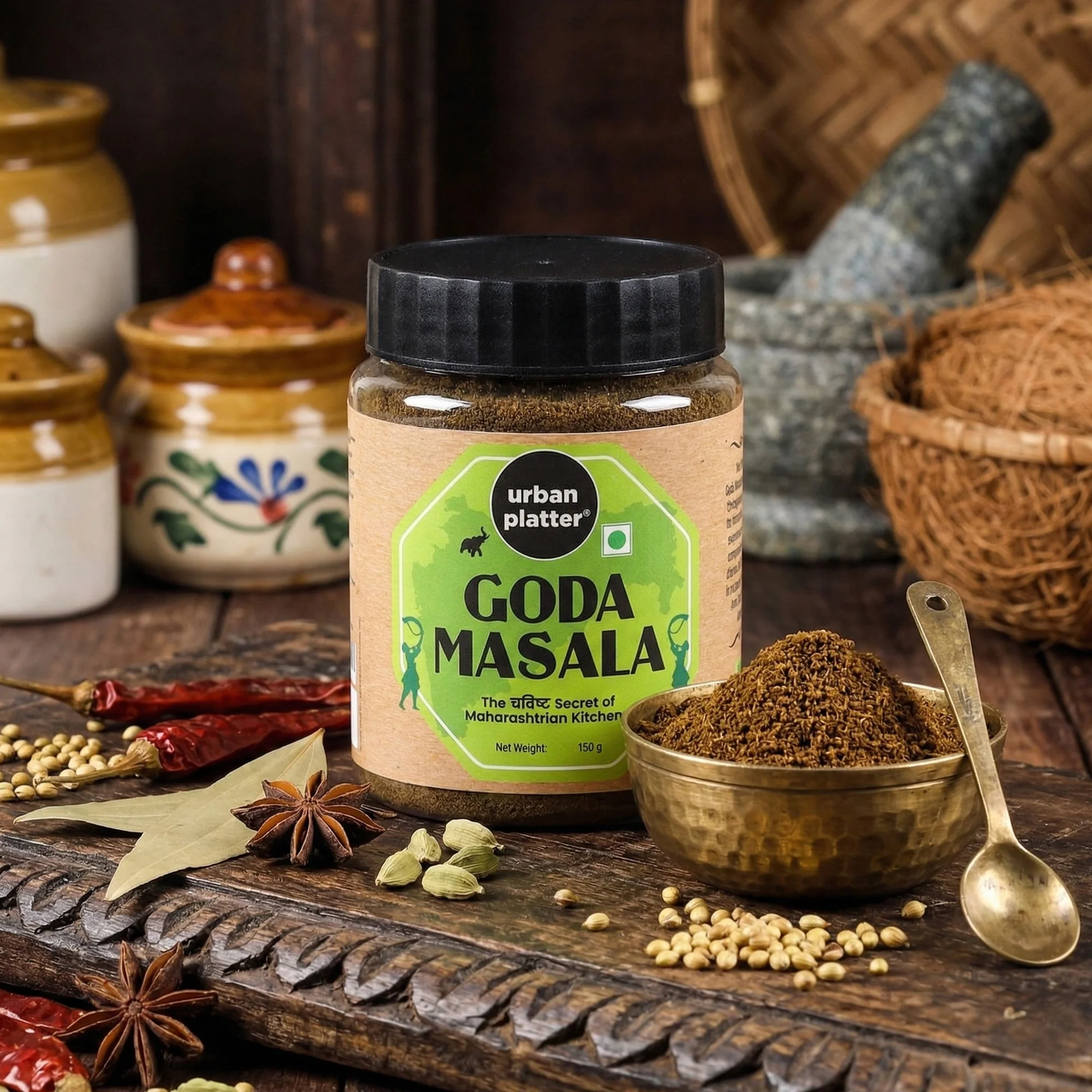 ⁠Maharashtrian Goda Masala, 150g (Signature Chavistha Desh-style Blend | Onion & Garlic-free | Additive & Preservative-free) - Image 4