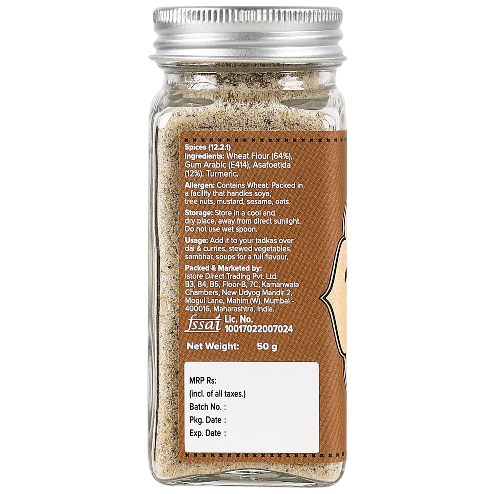 Premium Hing Powder, 50g (Compounded Asafoetida Powder | Tempering Essential | Natural Digestive Aid | Perfect for Daily Cooking) - Image 2
