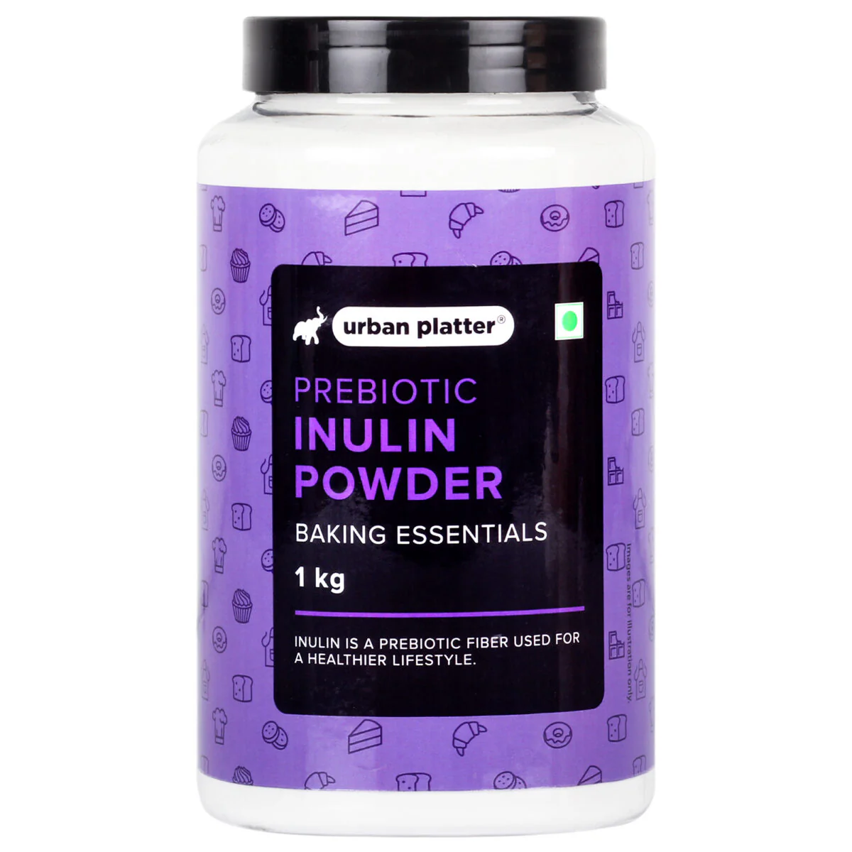Inulin Powder, 1Kg [Fructo Oligo Saccharides, Prebiotic & Rich in Fiber, FOS]