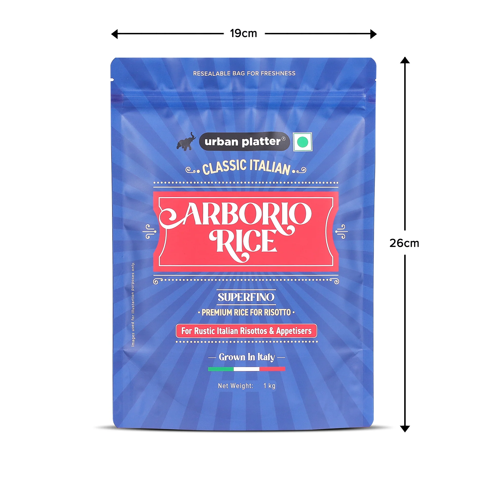 Italian Arborio Rice, 1kg (Imported from Italy, Ideal for Risotto, Vacuum Packed) - Image 6
