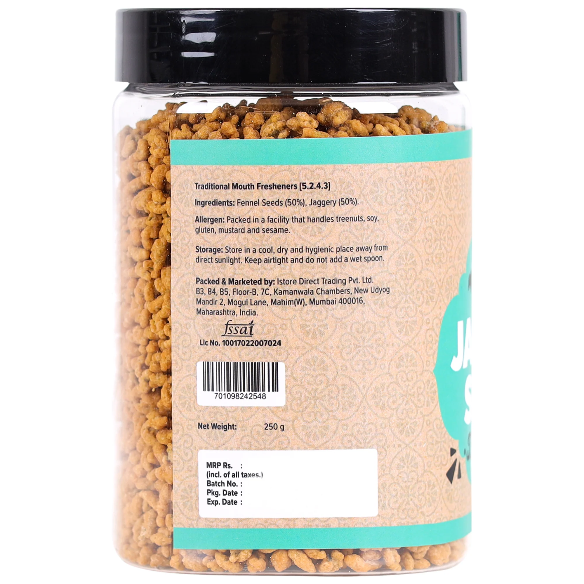 Jaggery Saunf, 250g (Gur Saunf / Fennel, Delicious Post-meal Digestive) - Image 2