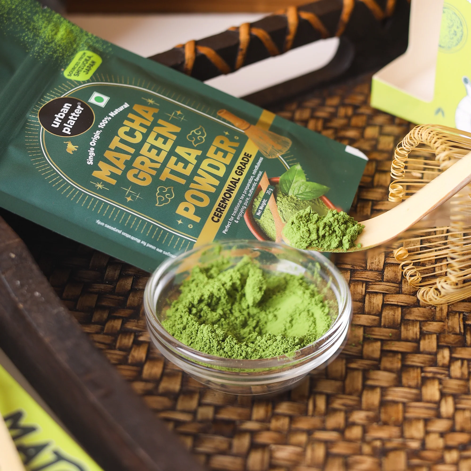 Japanese Ceremonial-grade Matcha Green Tea Powder, 20g (First-harvest leaves | Premium-grade | Stone-Ground) - Image 3