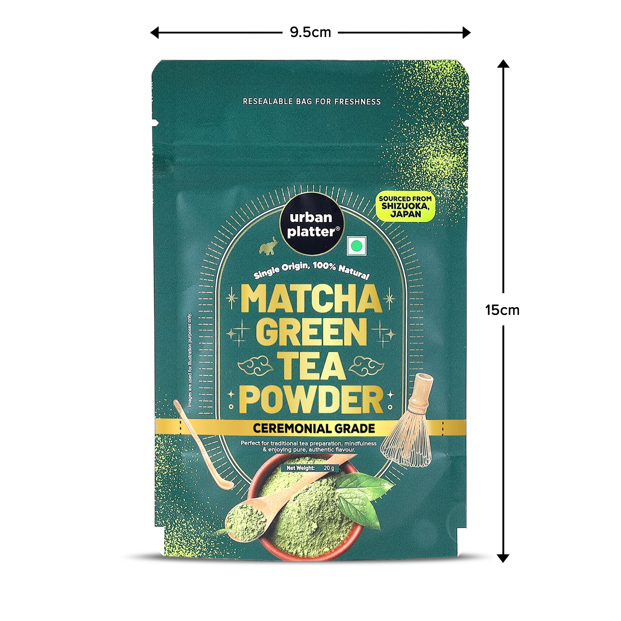 Japanese Ceremonial-grade Matcha Green Tea Powder, 20g (First-harvest leaves | Premium-grade | Stone-Ground) - Image 6