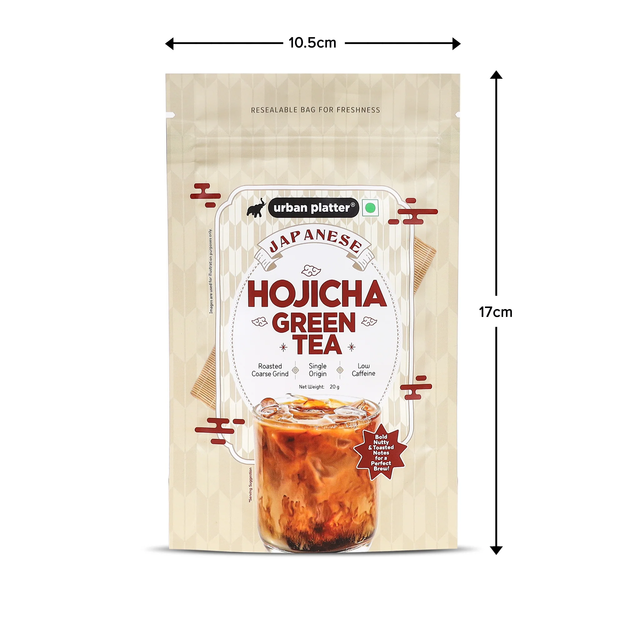 Japanese Hojicha Green Tea, 20g (Low Caffeine, Roasted Green tea, Coarsely Ground for the perfect brew.) - Image 10
