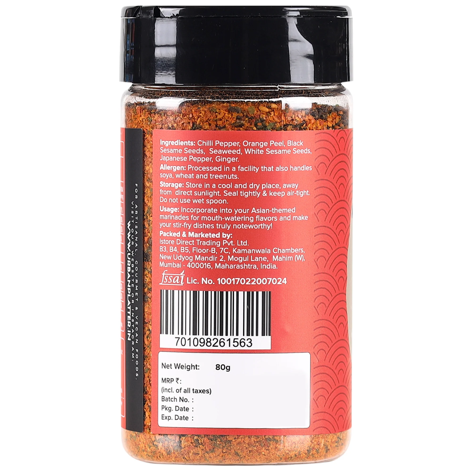 Shichimi Togarashi Seasoning, 80g (Japanese Seven-Spice Blend | Aromatic & Zesty) - Image 2