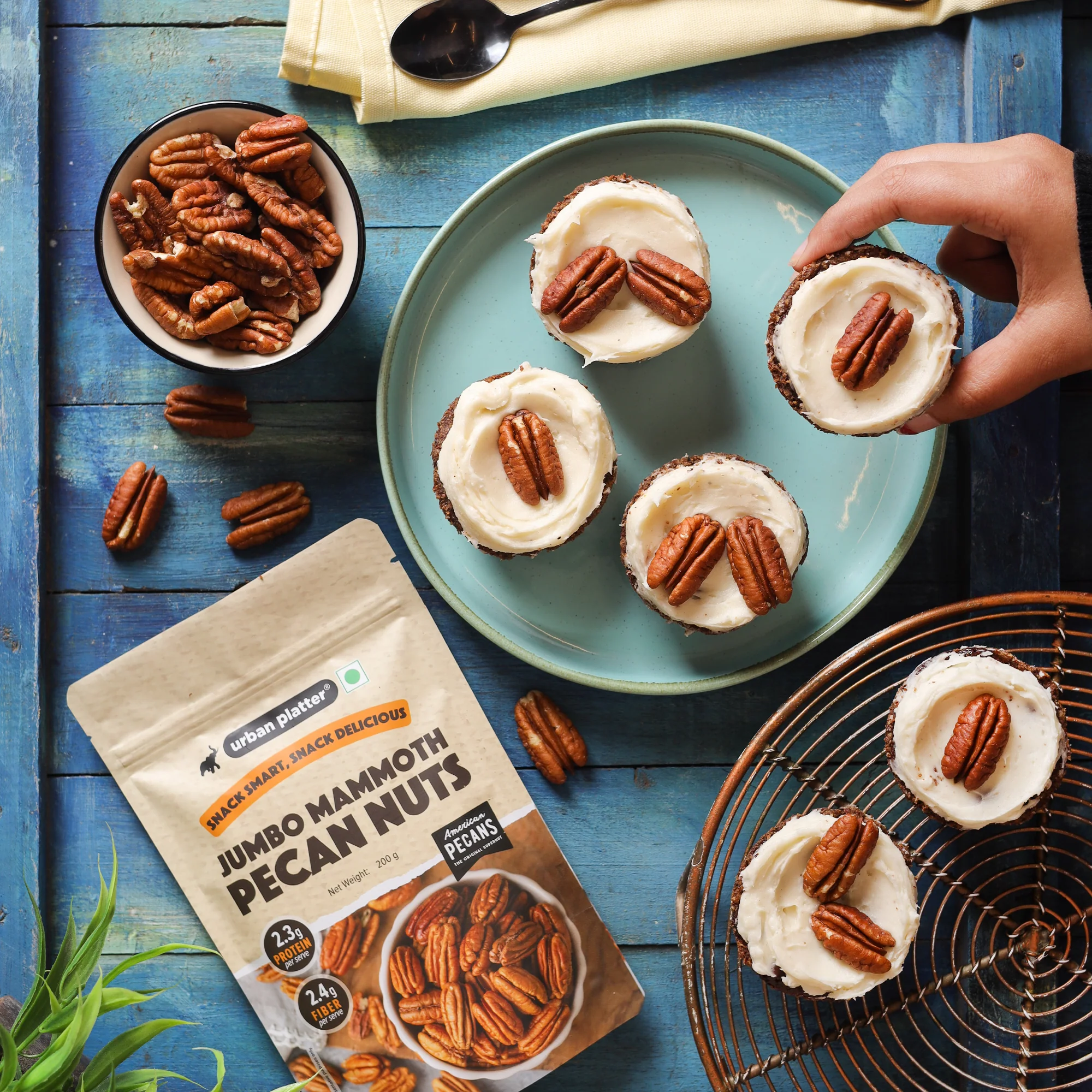Jumbo Mammoth Pecan Halves, 200g (Imported from the USA | Hand-Sorted | Ideal for Snacking, Baking & Desserts) - Image 4
