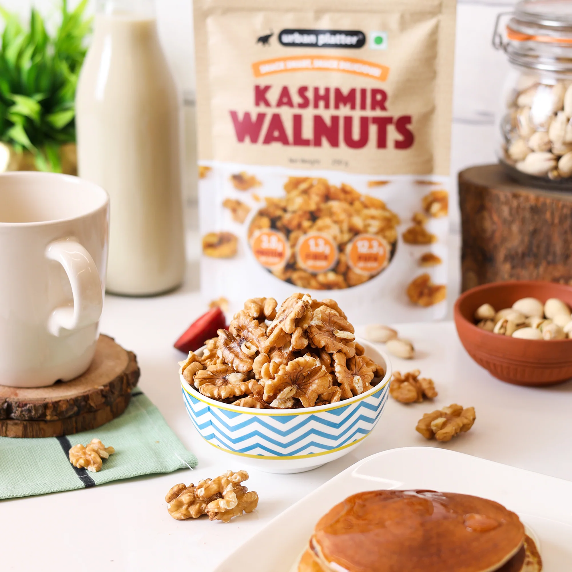 Kashmir Walnut Kernels, 250g (Shelled Halves | Akhrot Giri | Grown in India | Rich in Omega-3 & Antioxidants) - Image 4