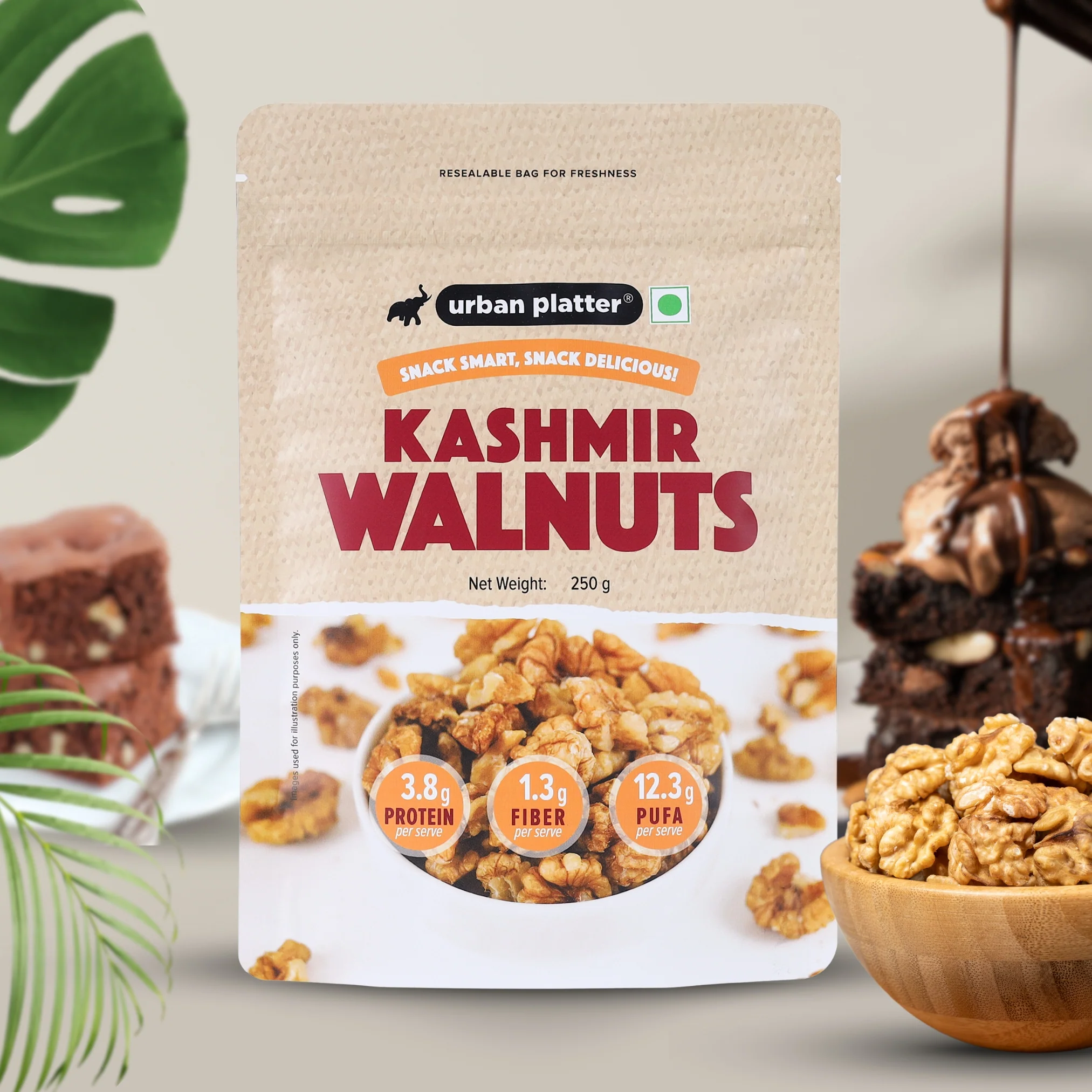 Kashmir Walnut Kernels, 250g (Shelled Halves | Akhrot Giri | Grown in India | Rich in Omega-3 & Antioxidants) - Image 6