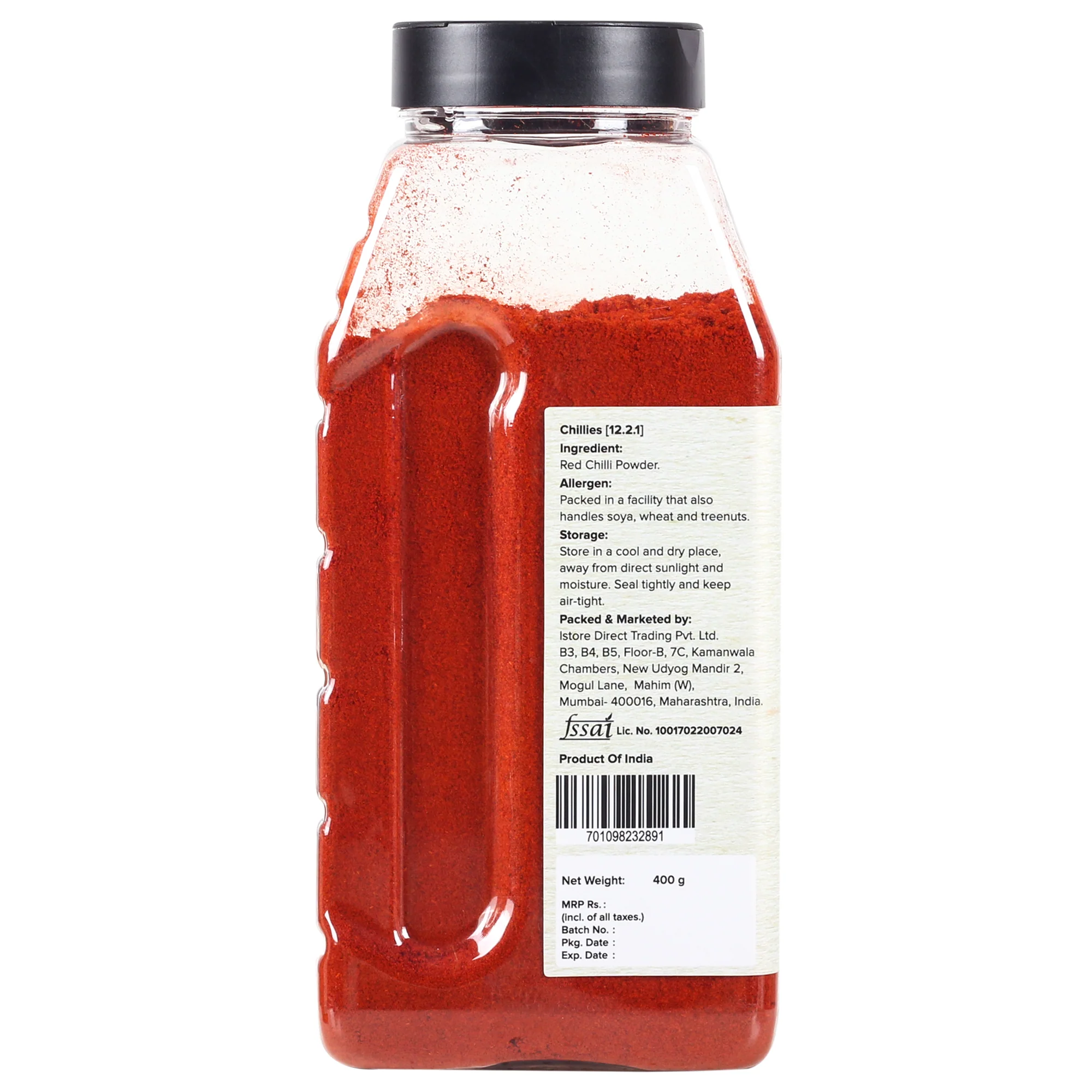 Kashmiri Red Chilli Powder, 400g (Medium Hot | Aromatic | Additive Free) - Image 3