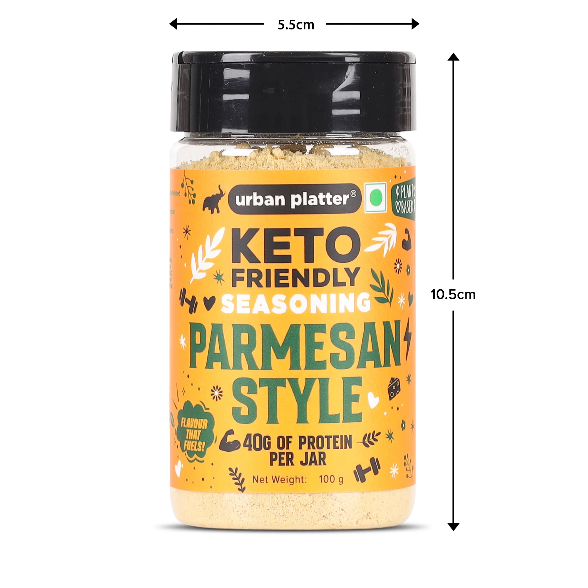 Keto-Friendly Parmesan Seasoning, 100g (High-Protein, Umami-Rich Cheesy Sprinkle for Pasta, Makhanas & Salads) - Image 10