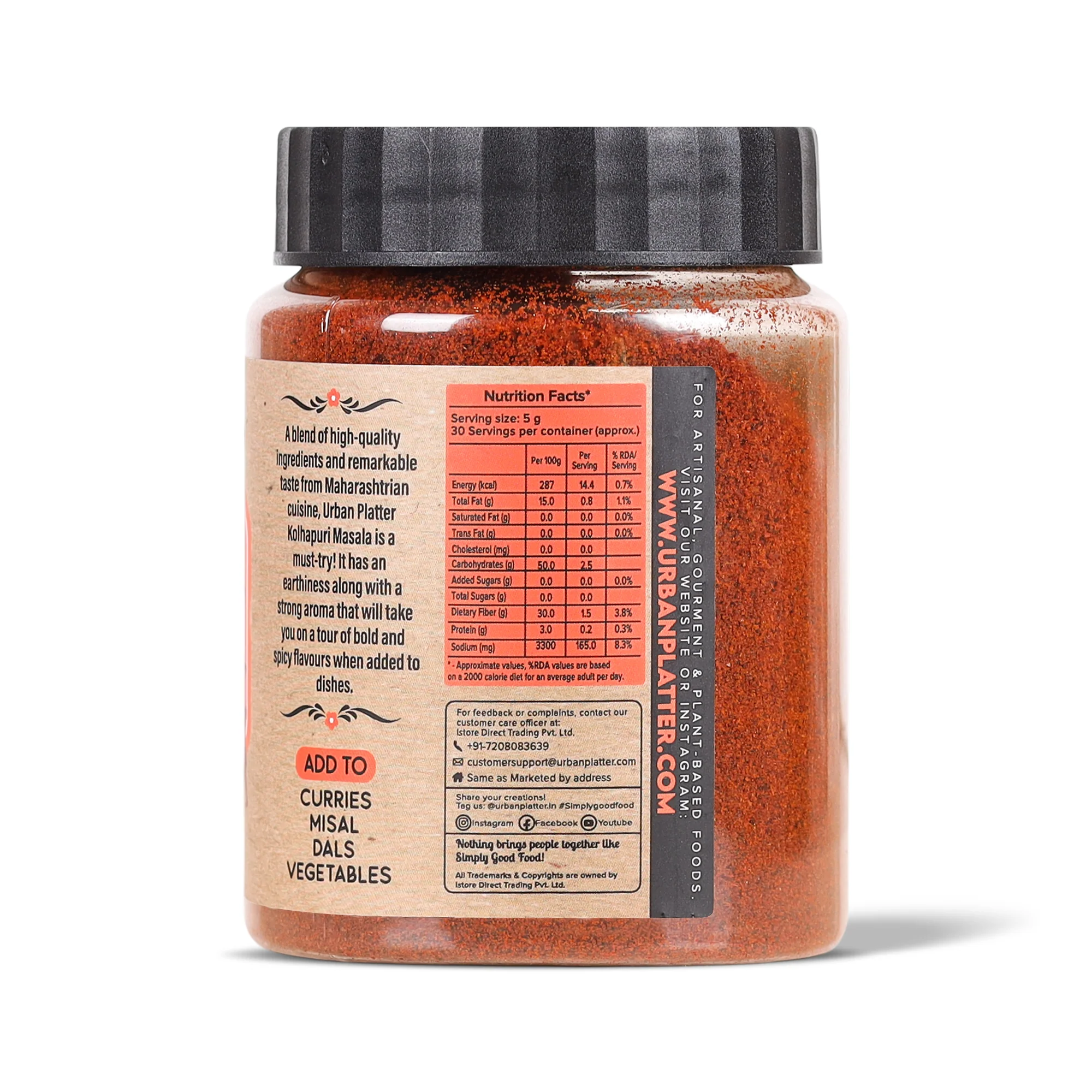 Maharashtrian Kolhapuri Masala, 150g (Signature Khamang Kolhapuri Blend | Fiery & Rustic Flavours | Additive & Preservative-free) - Image 3