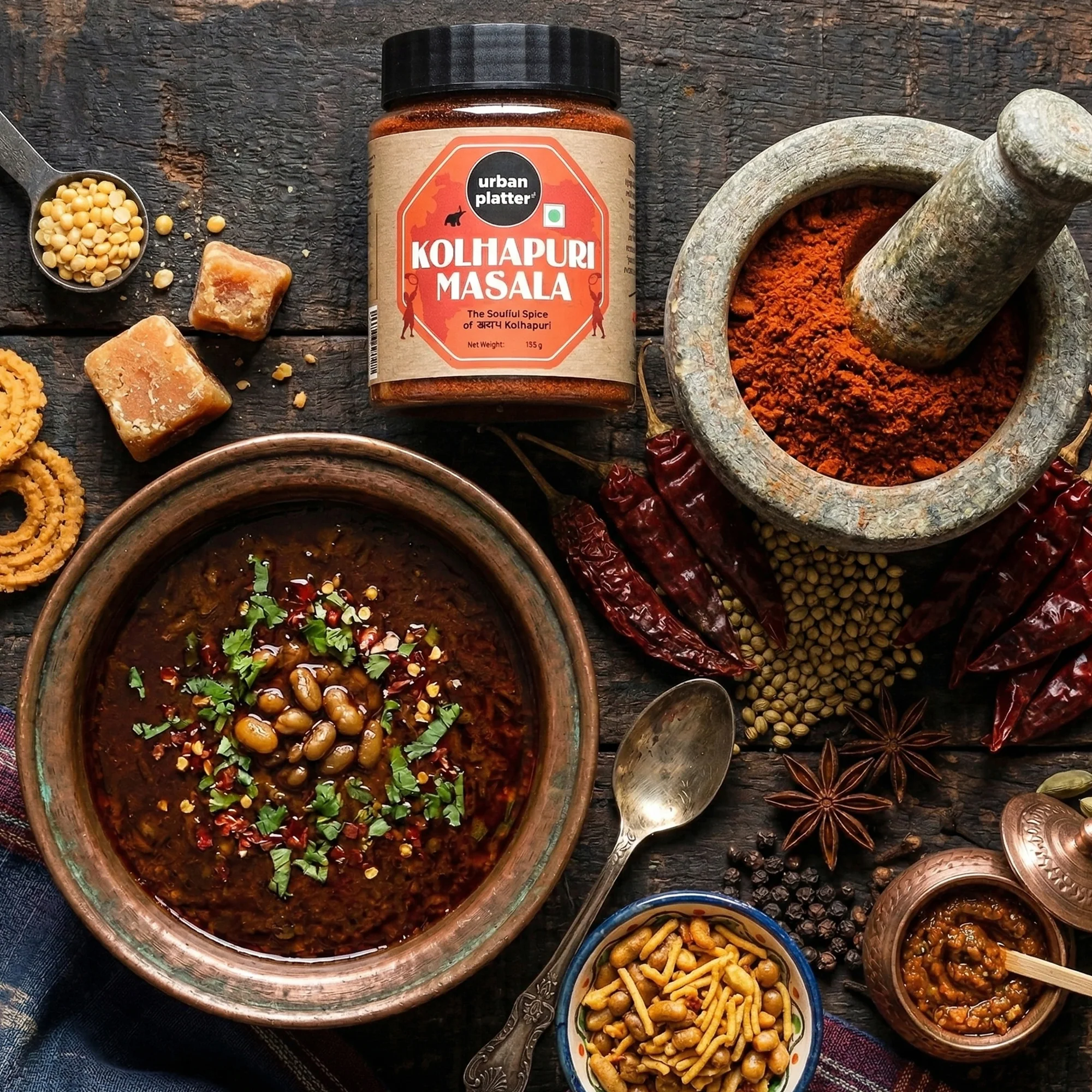Maharashtrian Kolhapuri Masala, 150g (Signature Khamang Kolhapuri Blend | Fiery & Rustic Flavours | Additive & Preservative-free) - Image 5