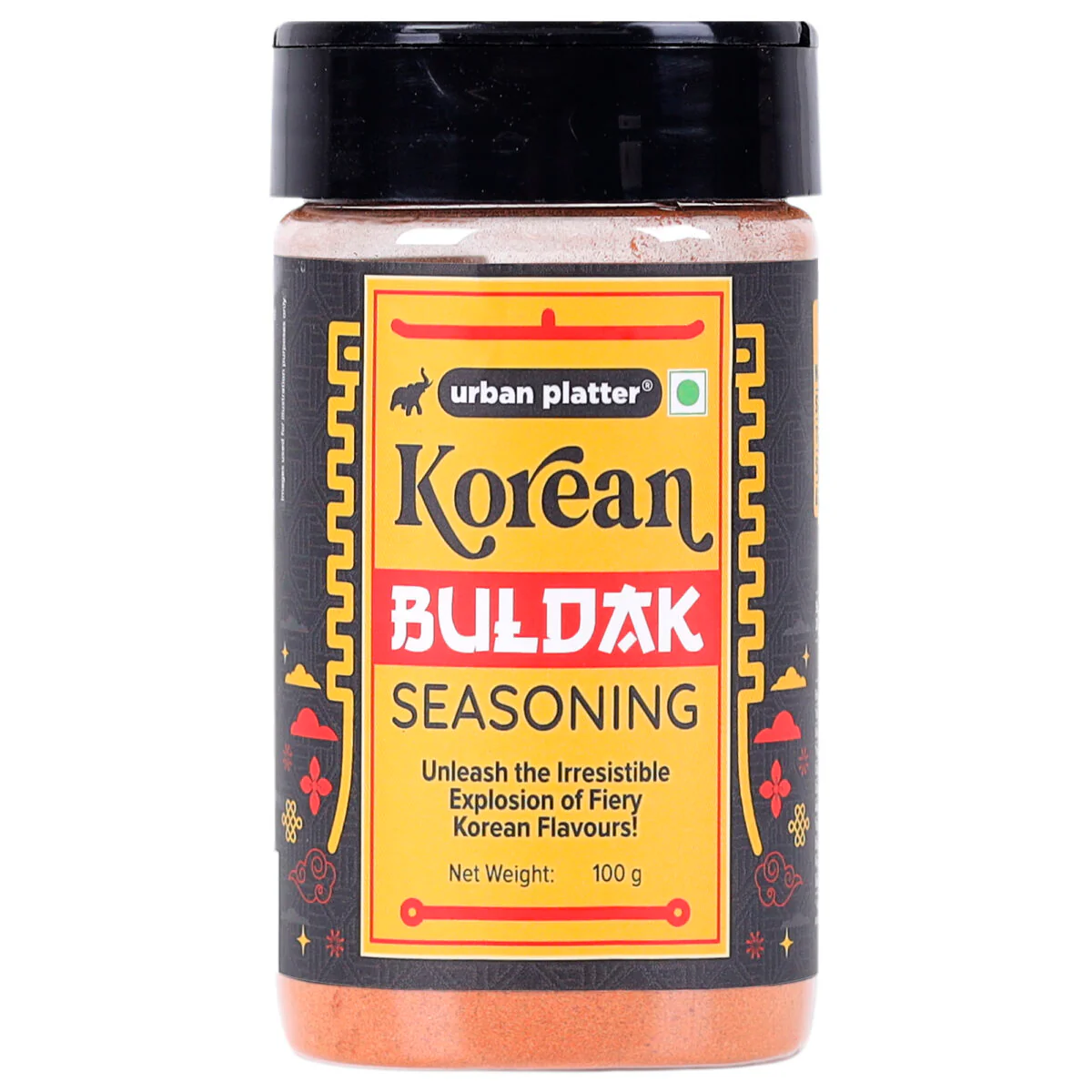Korean Buldak Seasoning, 100g (Plant-Based | Fiery and Addictive | Signature Korean-Style Flavour)
