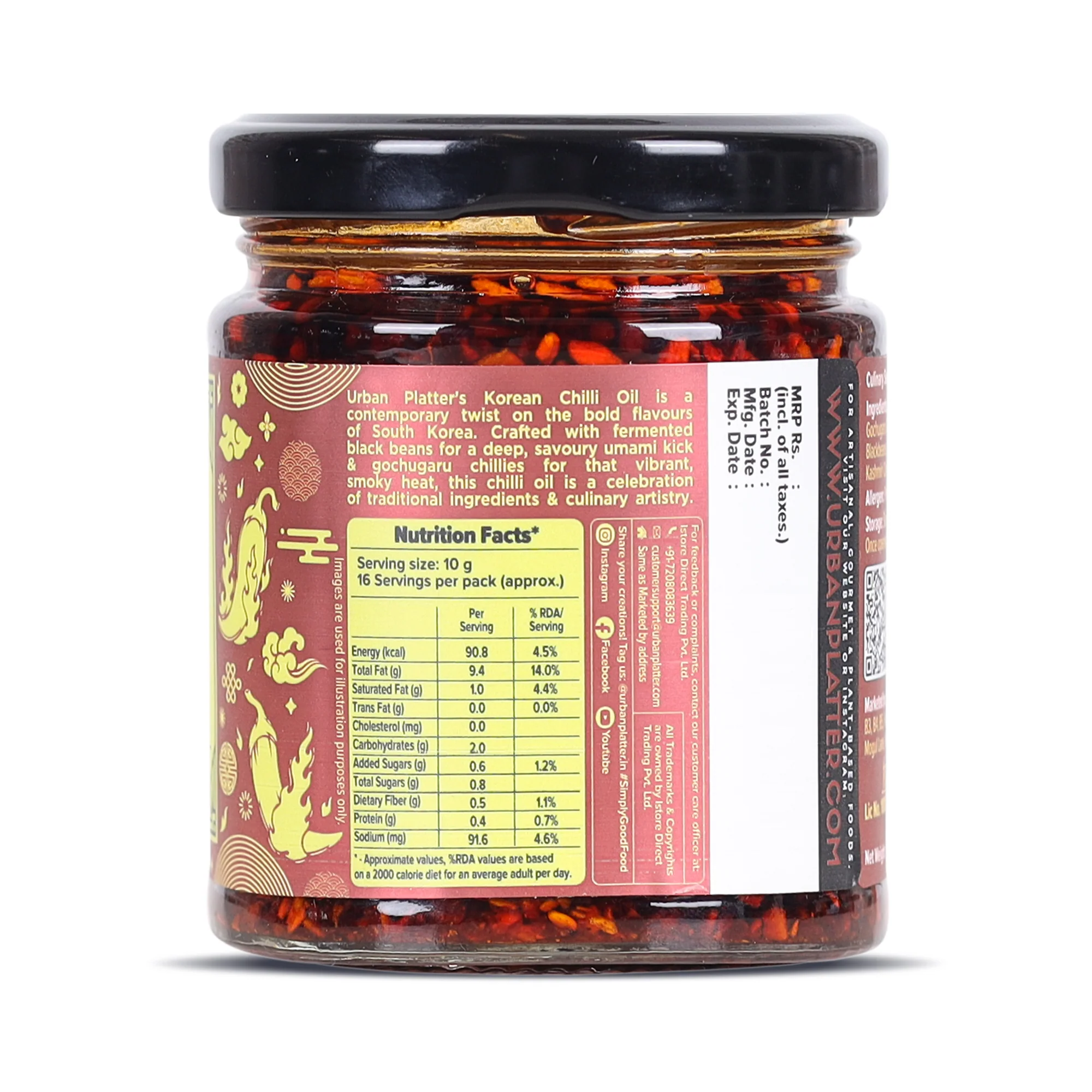 Korean Chilli Oil, 160g (Made with Korean Chilli Flakes | Bold, Balanced Heat | Perfect for Ramyeon, Dumplings, Rice & Korean Cooking) - Image 3
