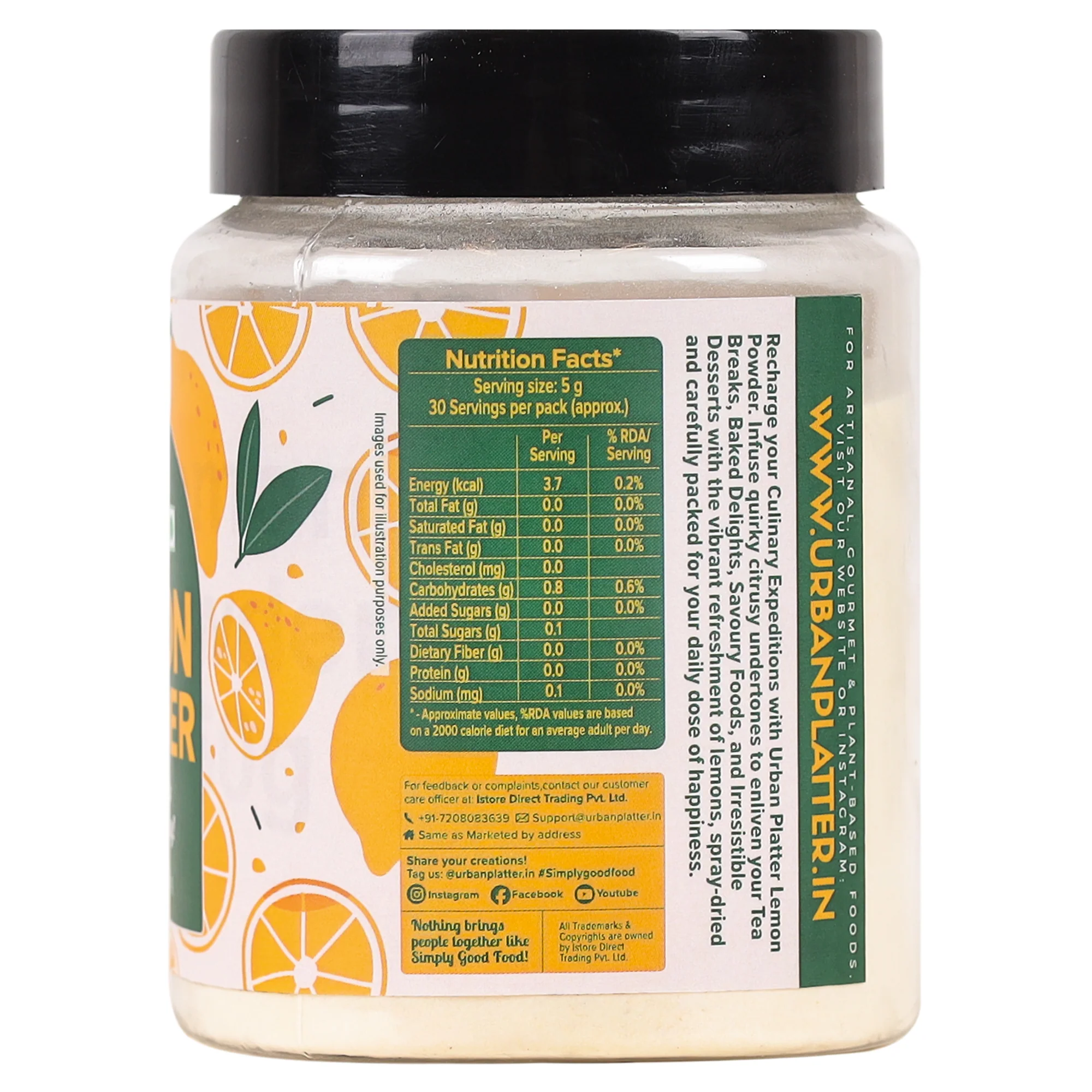 Lemon Powder, 150g [Citrusy, Refreshing Flavour, Cooking-friendly, Quick and Easy Use]. - Image 3