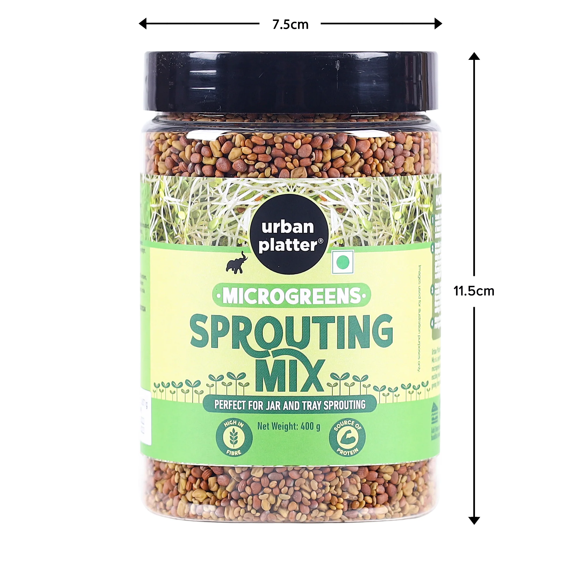Microgreens Sprouting Mix, 400g (Clover, Radish, Fenugreek & Alfalfa Seeds Mix) - Image 6