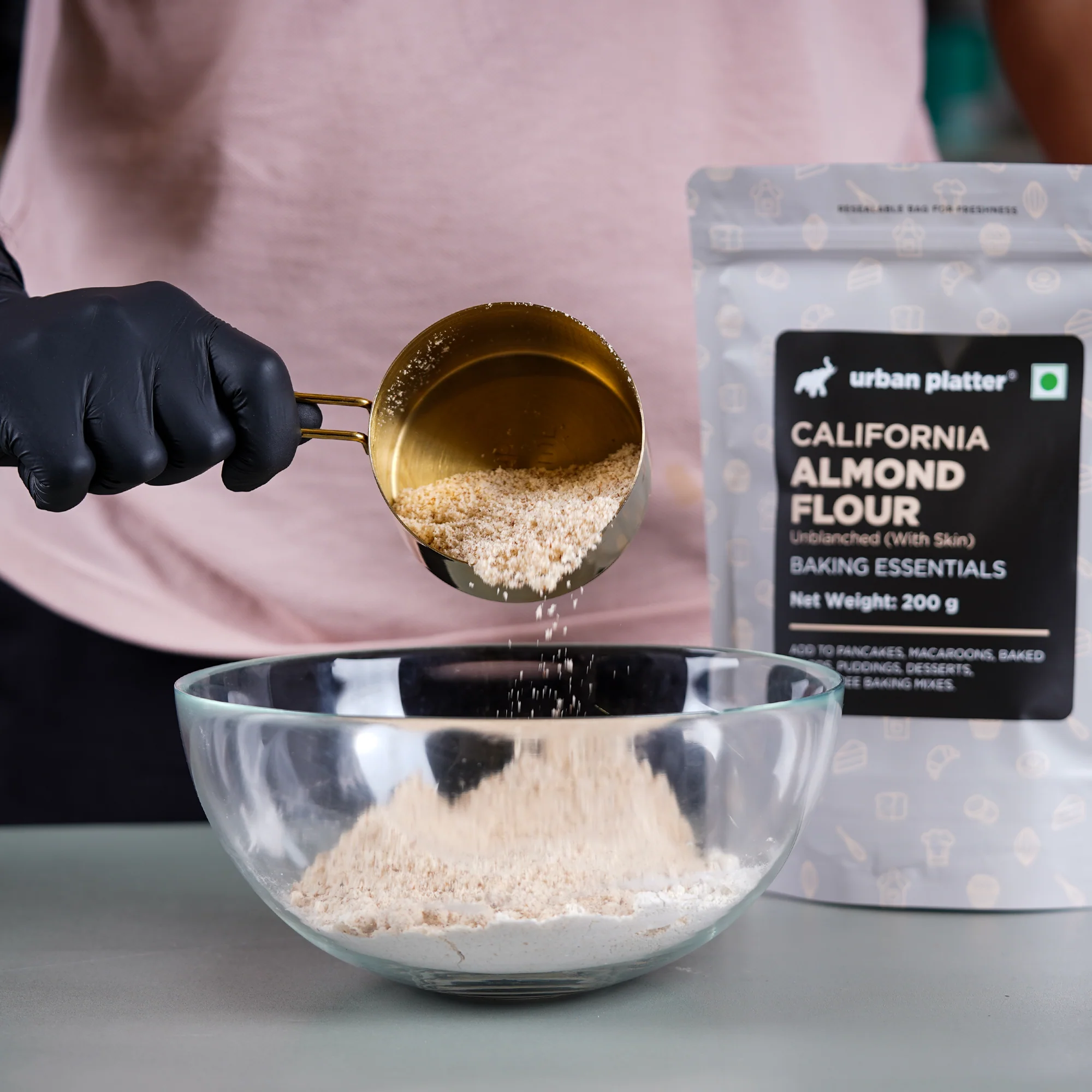 Natural Almond Flour, 200g (Naturally Gluten-free, Low-Carb, Unblanched, Ideal for Baking & Keto Recipes) - Image 3