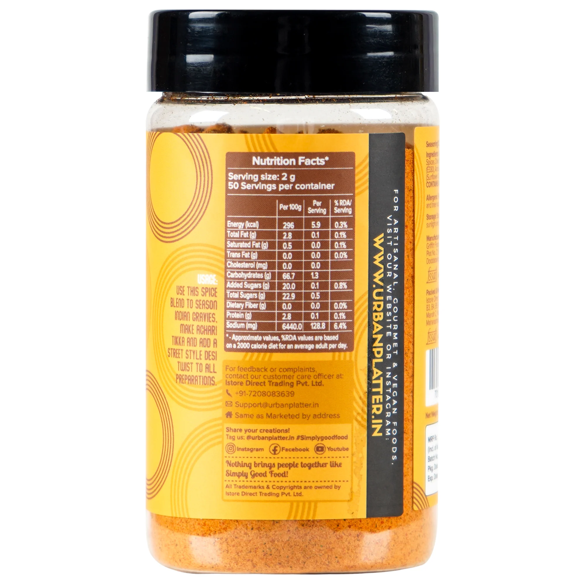 Jain Achari Tikka Seasoning, 100g (Sprinkle on Makhana & Chips, Traditional Spice Blend) - Image 3