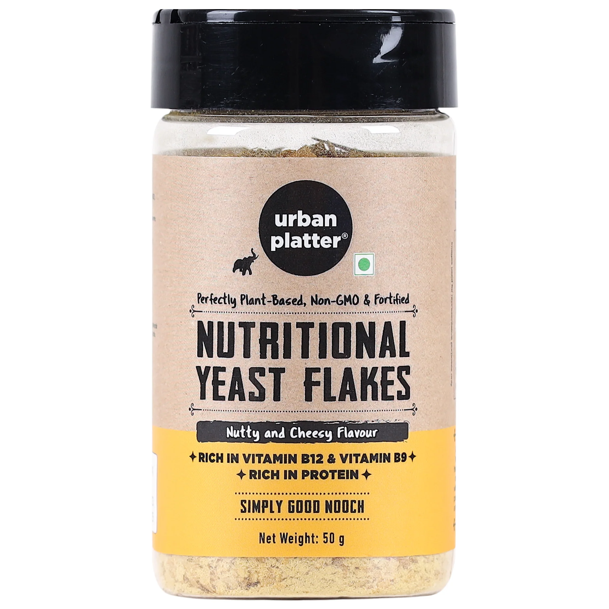 Nutritional Yeast Flakes, 50g (Rich in Vitamin B12, Gluten-free, Perfectly Plant-Based Nutty and Cheesy Nooch, Savoury Seasoning)