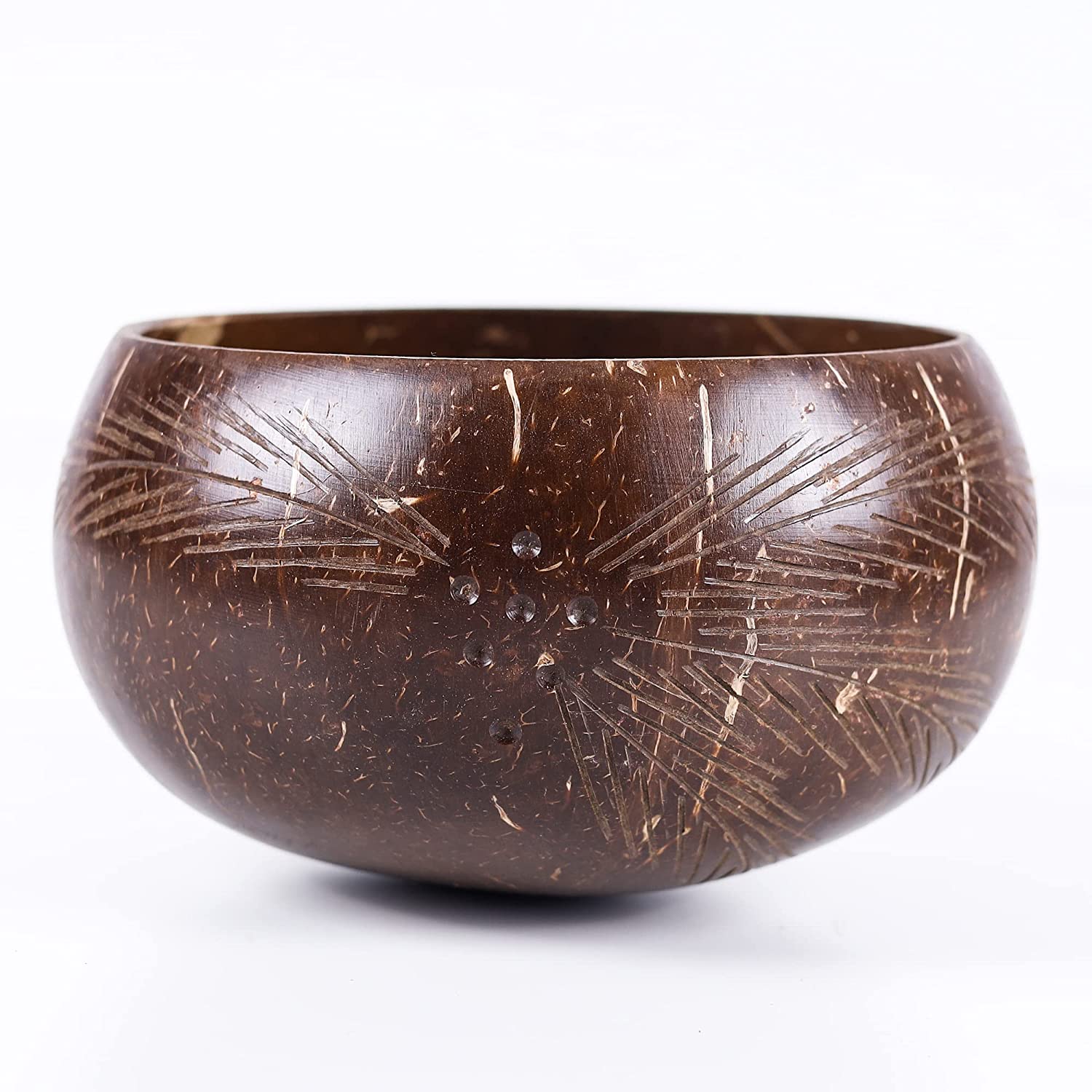 Palm Leaf Coconut Bowl, 1 Unit (Made in Vietnam | Light Weight | Jumbo Size | Eco-friendly) - Image 2