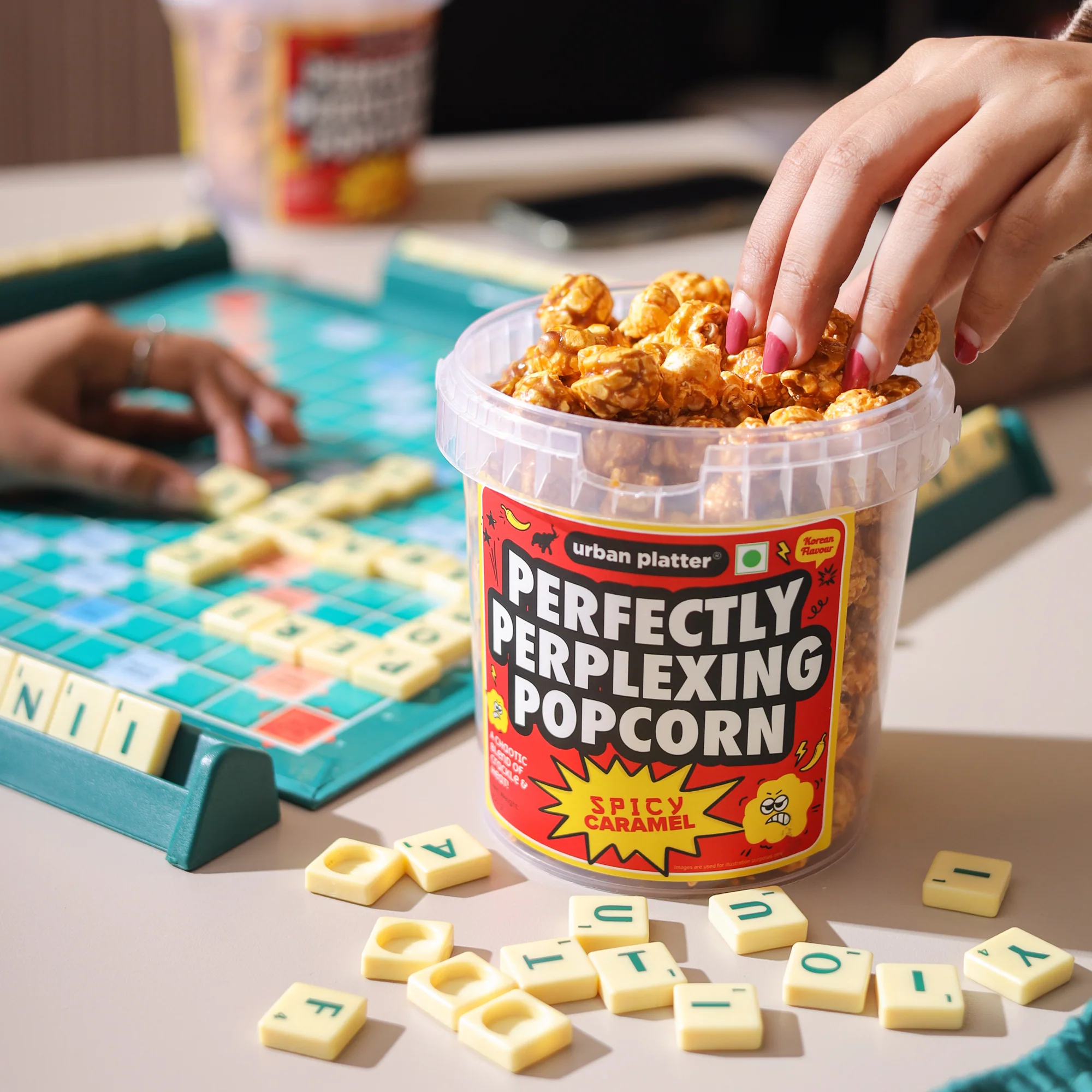 Perfectly Perplexing Popcorn - Spicy Caramel, 150g (Tub of Caramel Popcorn with Bold Korean Style Spice, Ready to eat snack) - Image 10