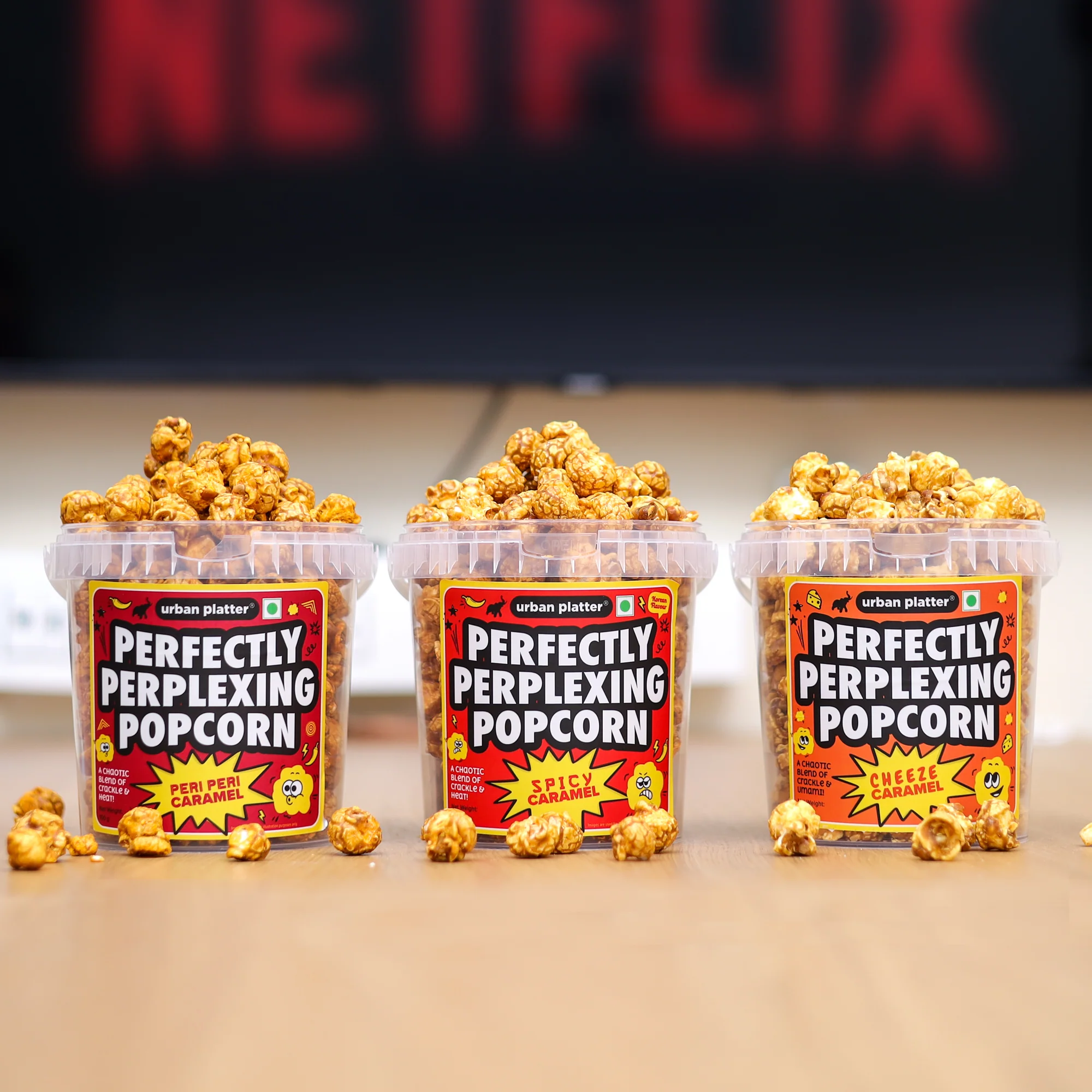 Perfectly Perplexing Popcorn - Spicy Caramel, 150g (Tub of Caramel Popcorn with Bold Korean Style Spice, Ready to eat snack) - Image 9