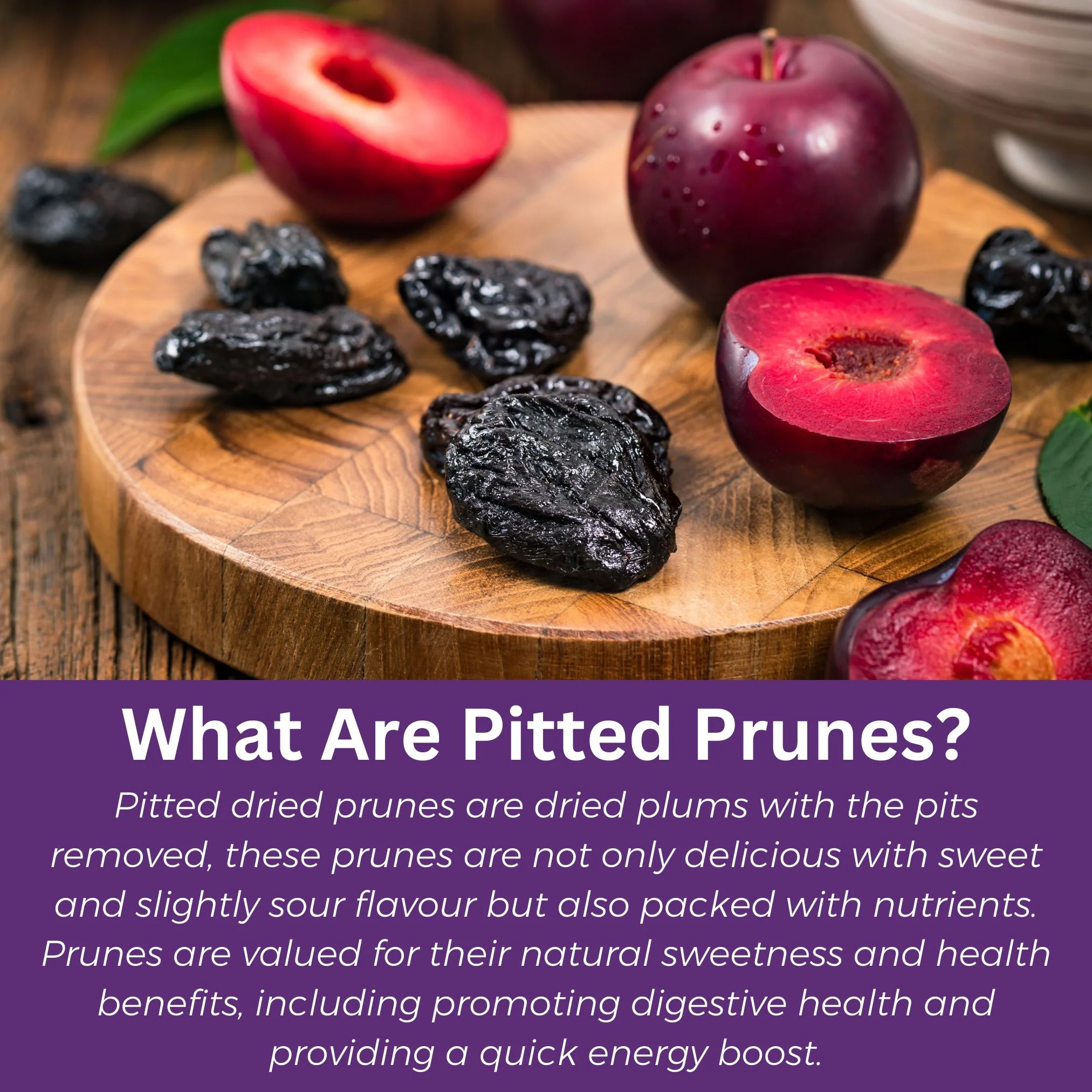 Pitted California Prunes, 1Kg (Dried Plums | Unsweetened | Rich in fibre | Great for Digestion) - Image 3