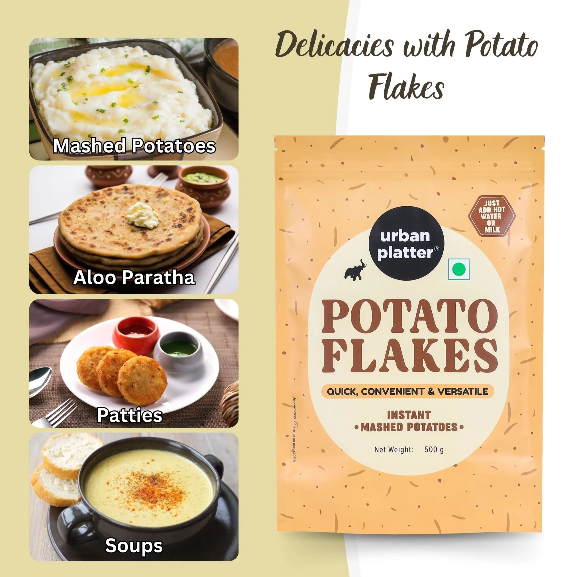 Potato Flakes 500g, (Dehydrated Potato Flakes | Ready to Use Dried Potato Bits | Quick and Convenient) - Image 8