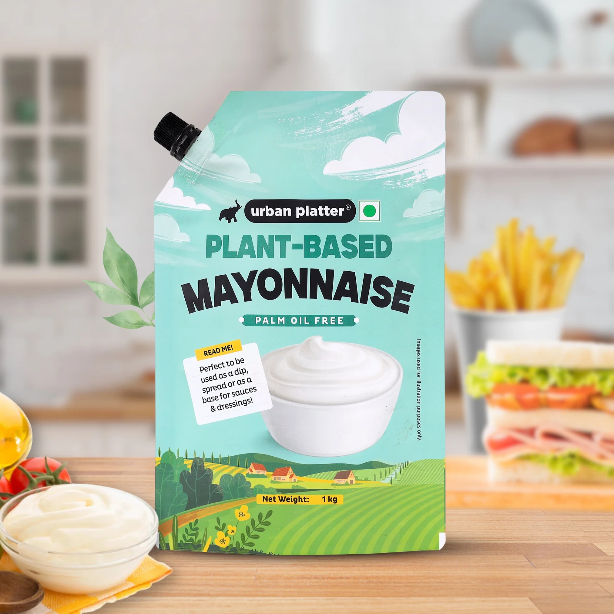 Premium Mayo, 1Kg (Dairy-free Mayonnaise, No Palm Oil, No Trans-fat) (HoReCa) - Image 6