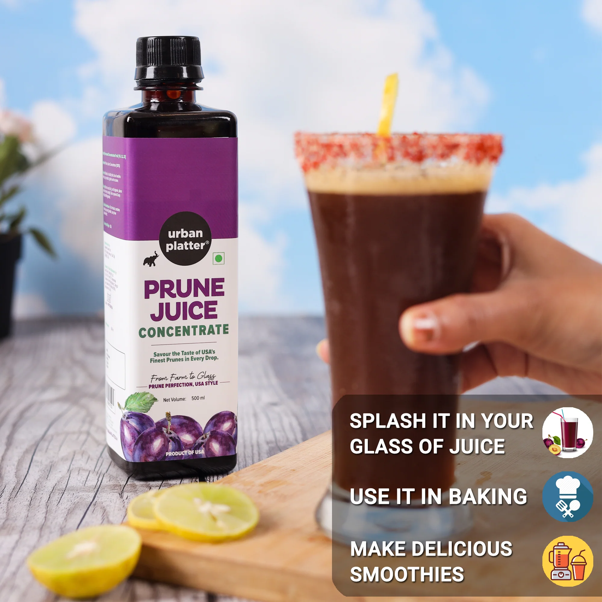 Prune Juice Concentrate, 500ml (Product of USA | Finest Prunes in Every Drop, High in Dietary Fiber) - Image 6