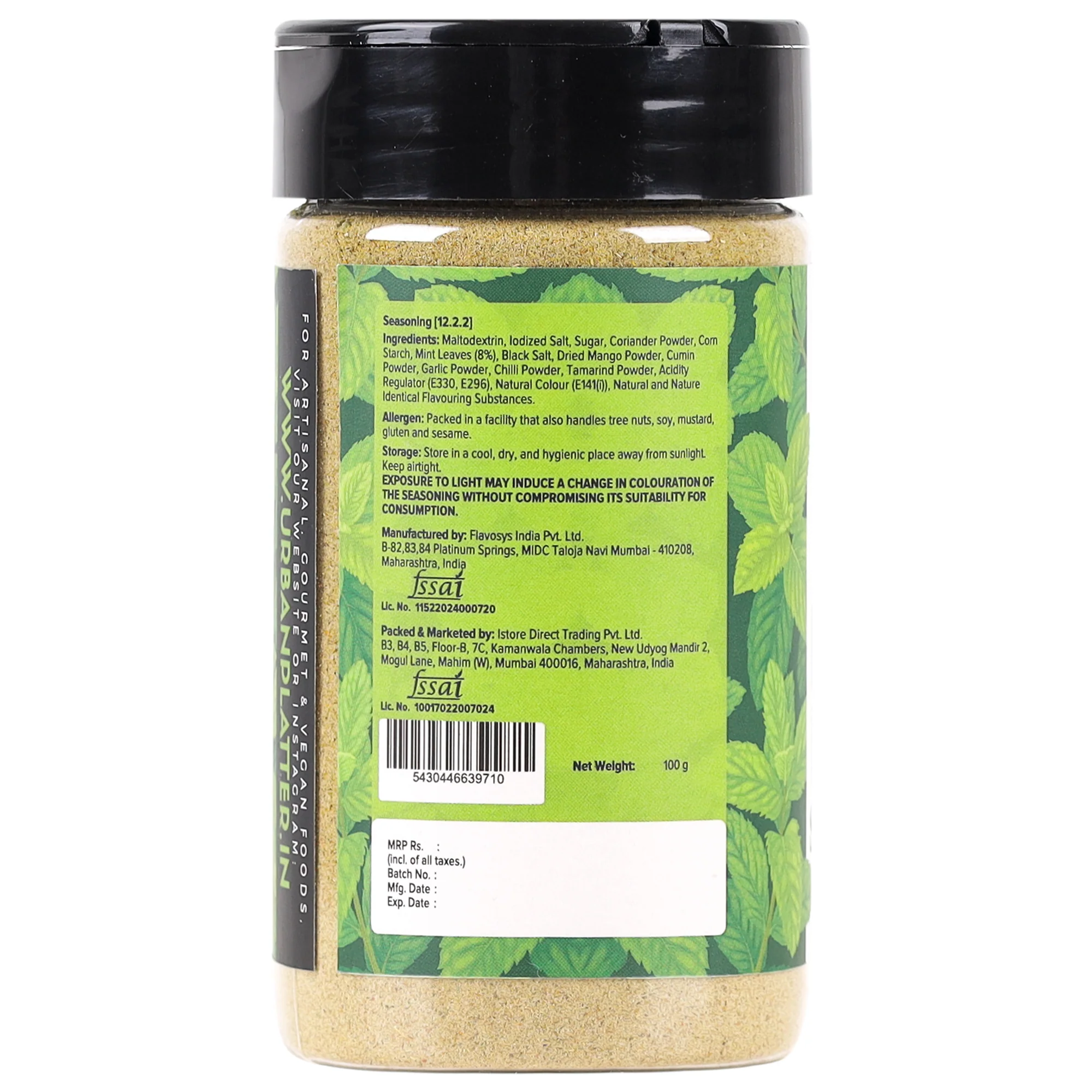 Pudina Punch Seasoning, 100g (Refreshing Minty Blend | Great for Fries, Popcorn, Makhanas & Salads) - Image 2