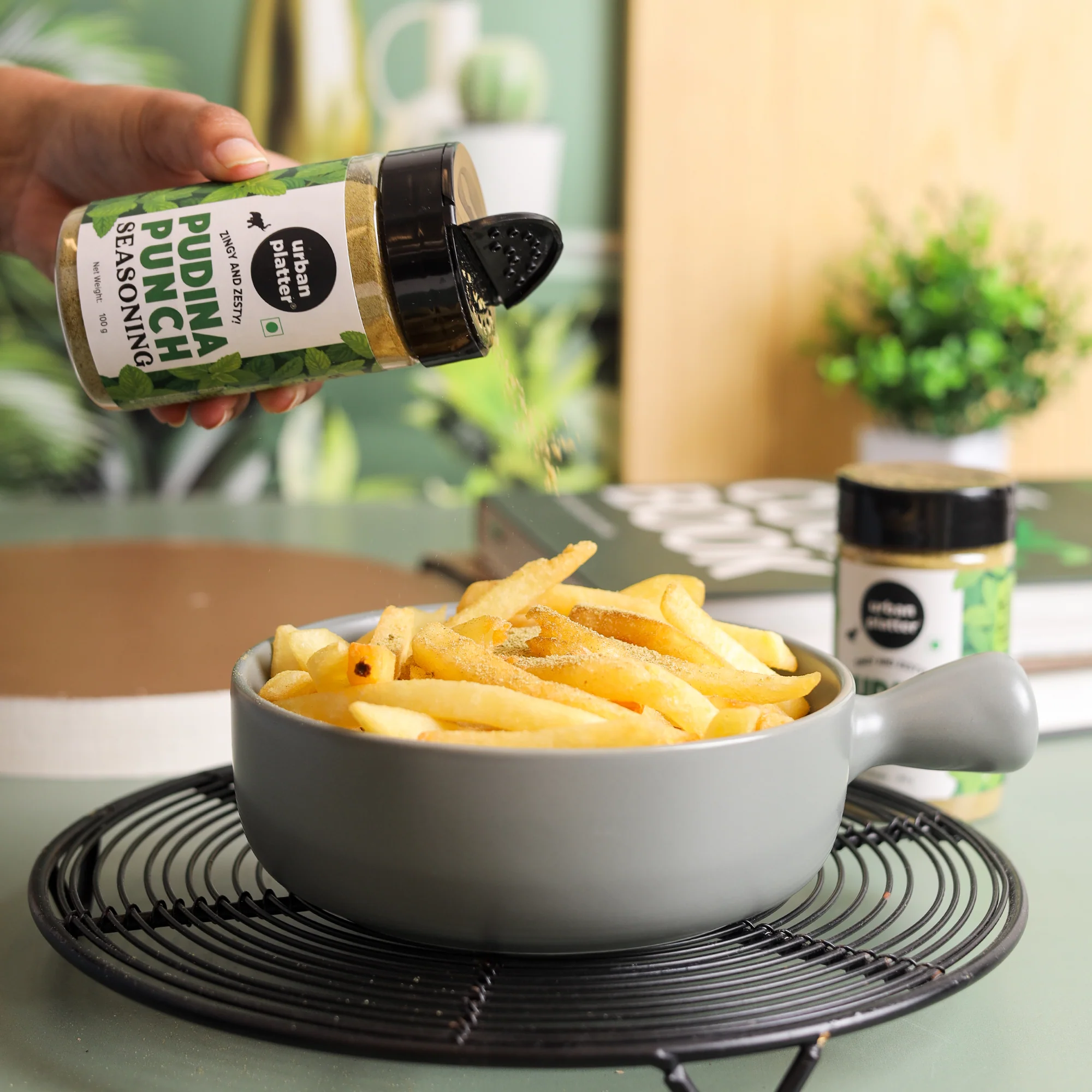 Pudina Punch Seasoning, 100g (Refreshing Minty Blend | Great for Fries, Popcorn, Makhanas & Salads) - Image 4
