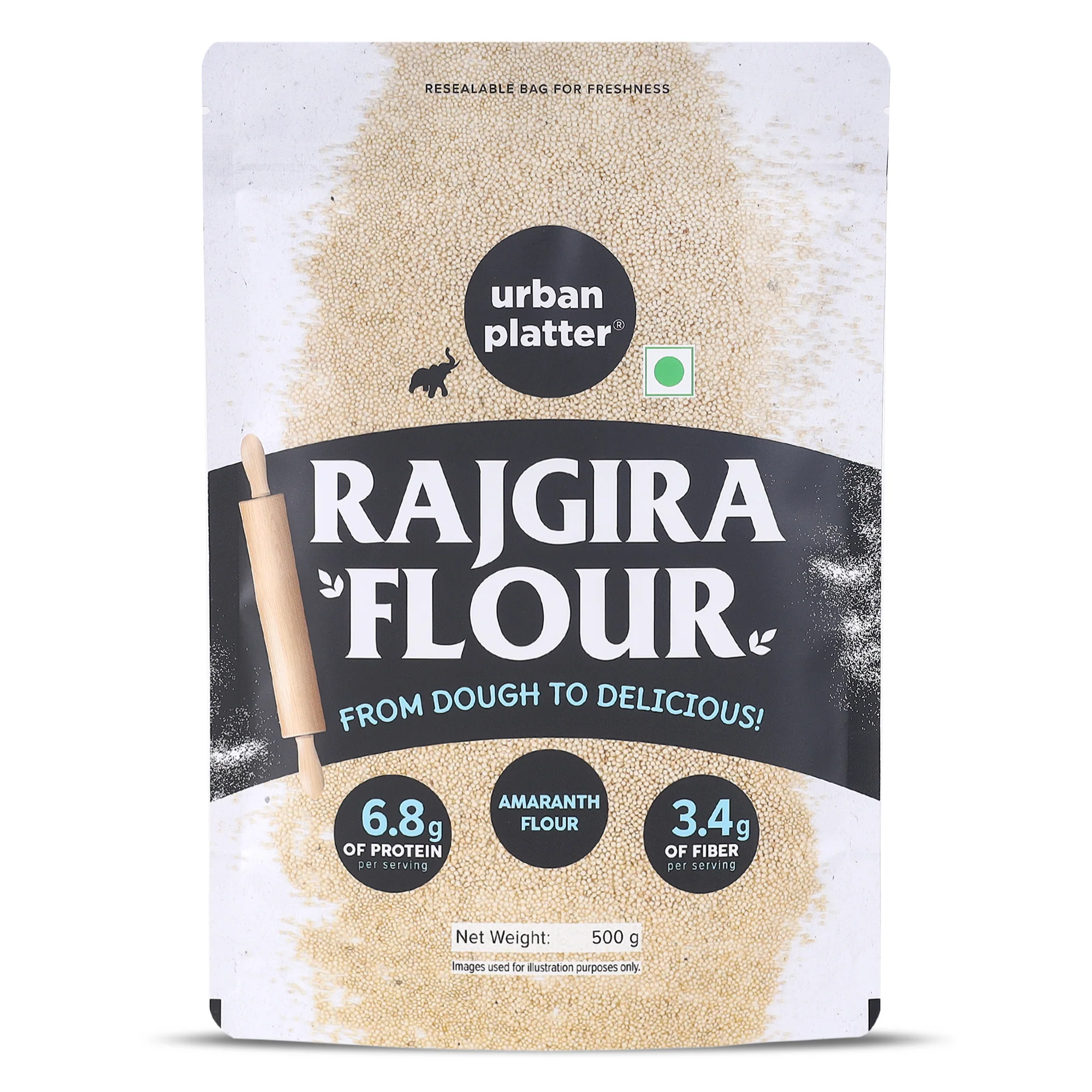 Rajgira Flour, 500g (Amaranth Flour | Ancient Supergrain | Good Source of Magnesium, Iron, Fiber)