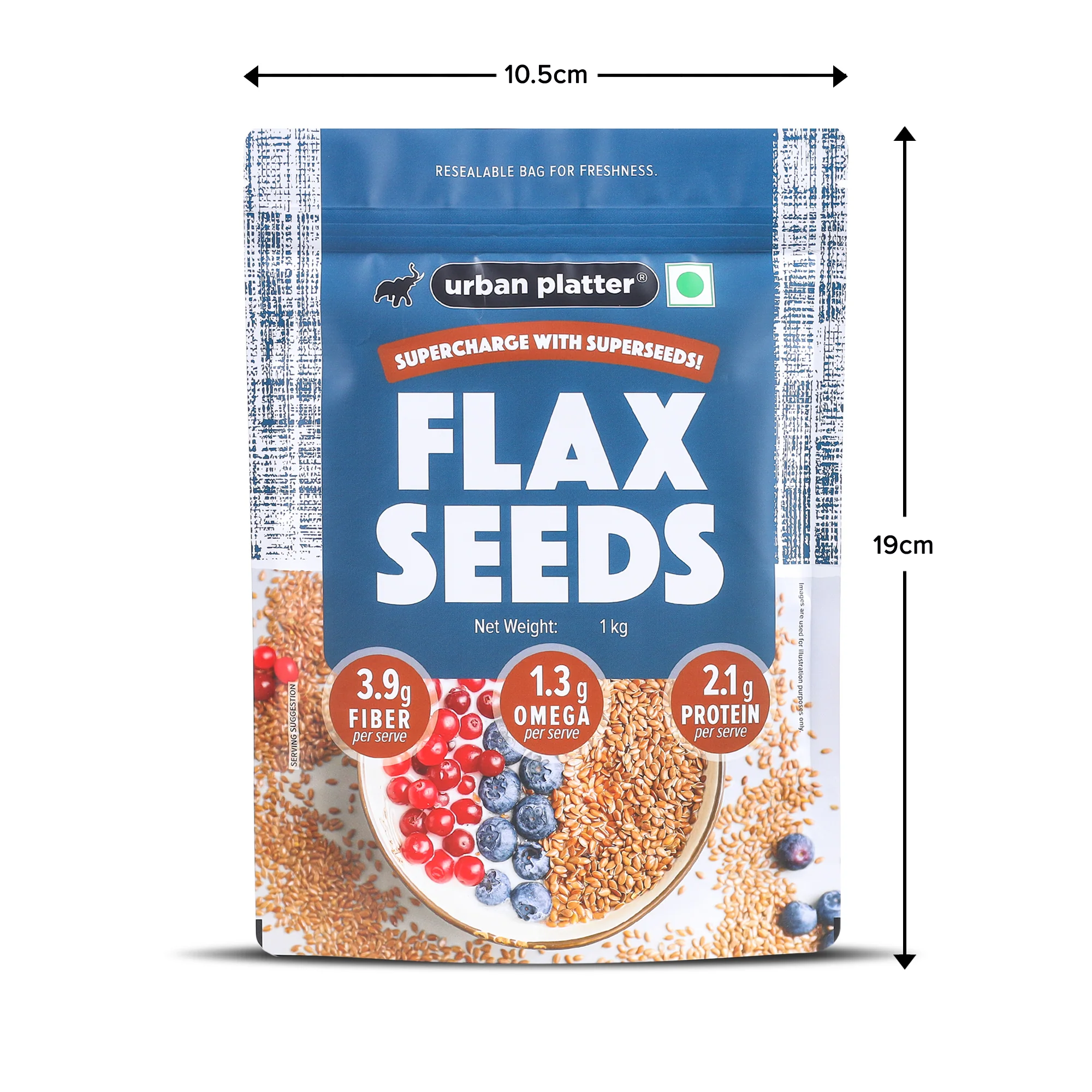 Flax Seeds, 1kg (Alsi, Heart-Healthy, Protein and Fiber Rich, Use in salads, After meal Digestive) - Image 10