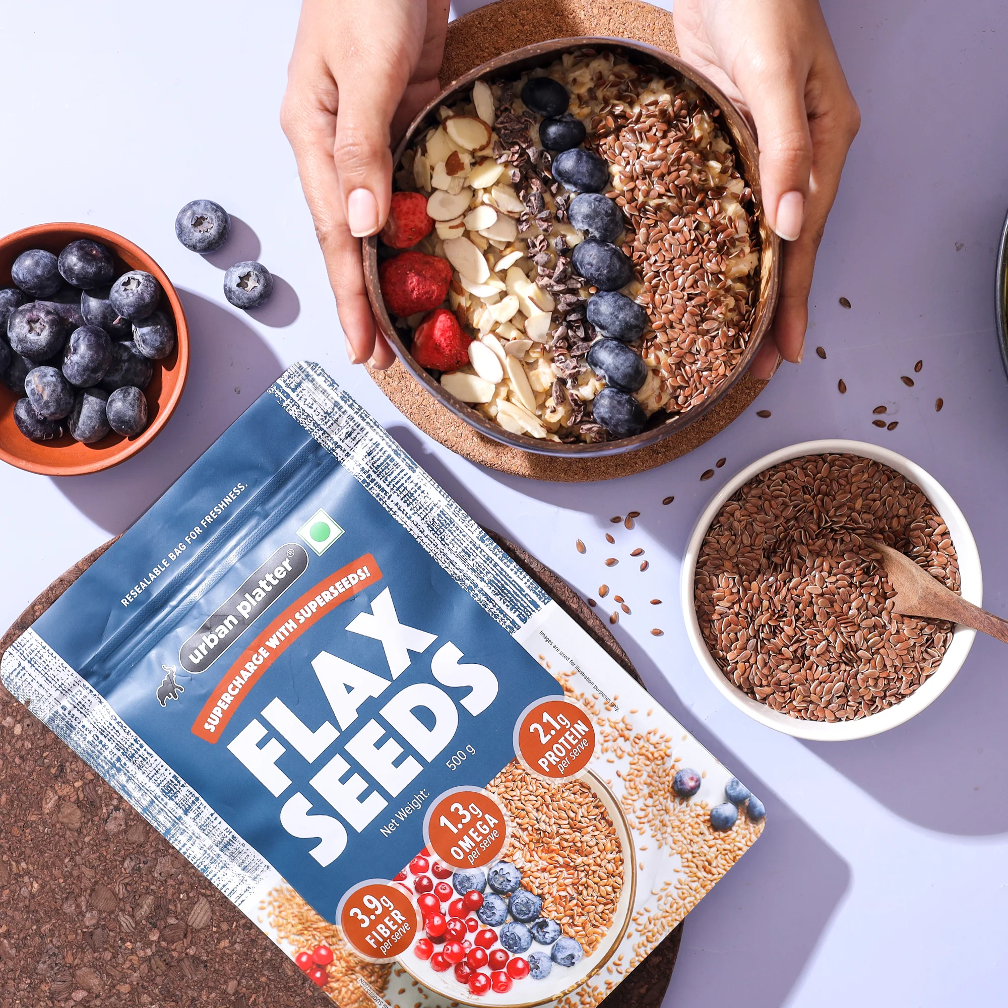 Flax Seeds, 1kg (Alsi, Heart-Healthy, Protein and Fiber Rich, Use in salads, After meal Digestive) - Image 7
