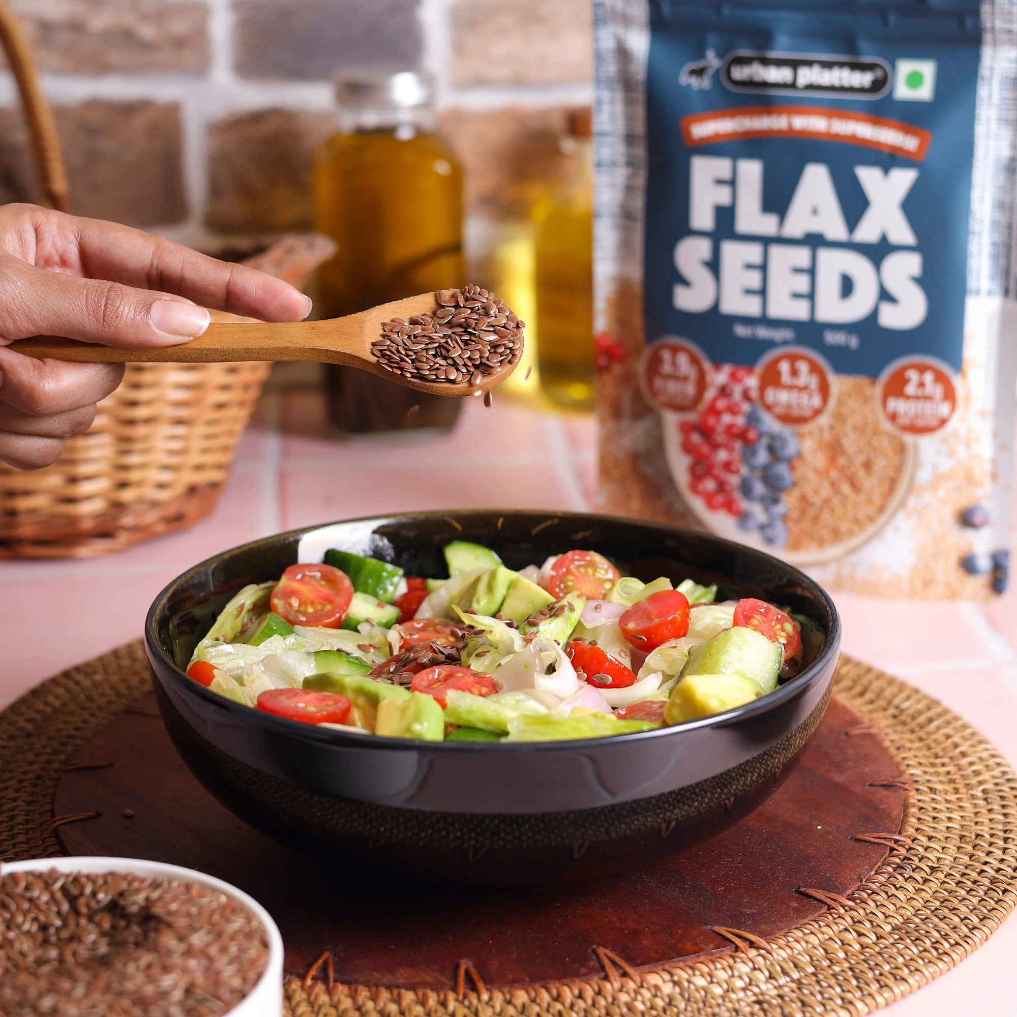 Flax Seeds, 500g (Alsi, Heart-Healthy, Protein and Fiber Rich, Use in salads, After meal Digestive) - Image 5