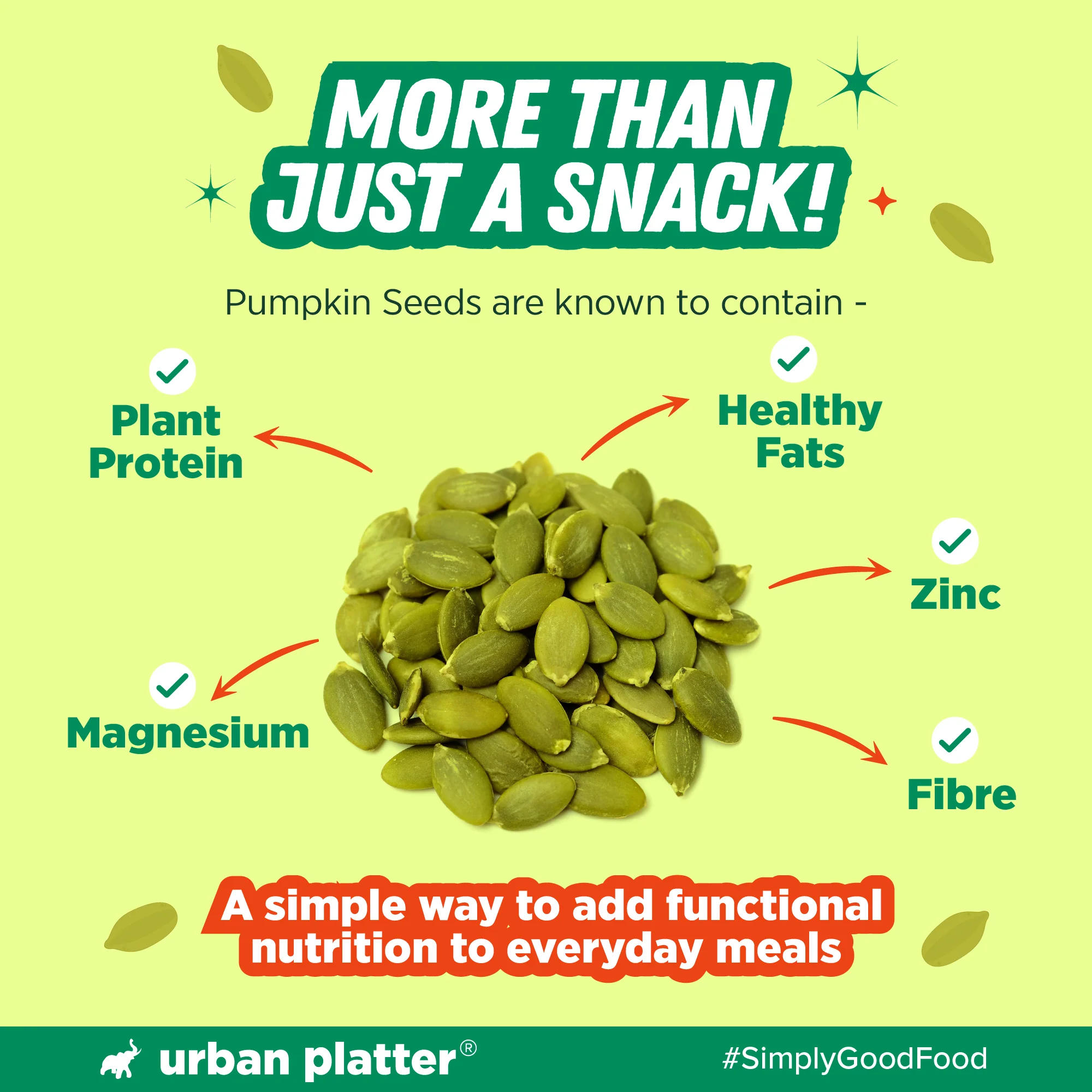 Pumpkin Seeds, 1kg (Pepitas, Naturally Rich in Protein & Healthy Fats, Snack, Sprinkle & Bake) - Image 6