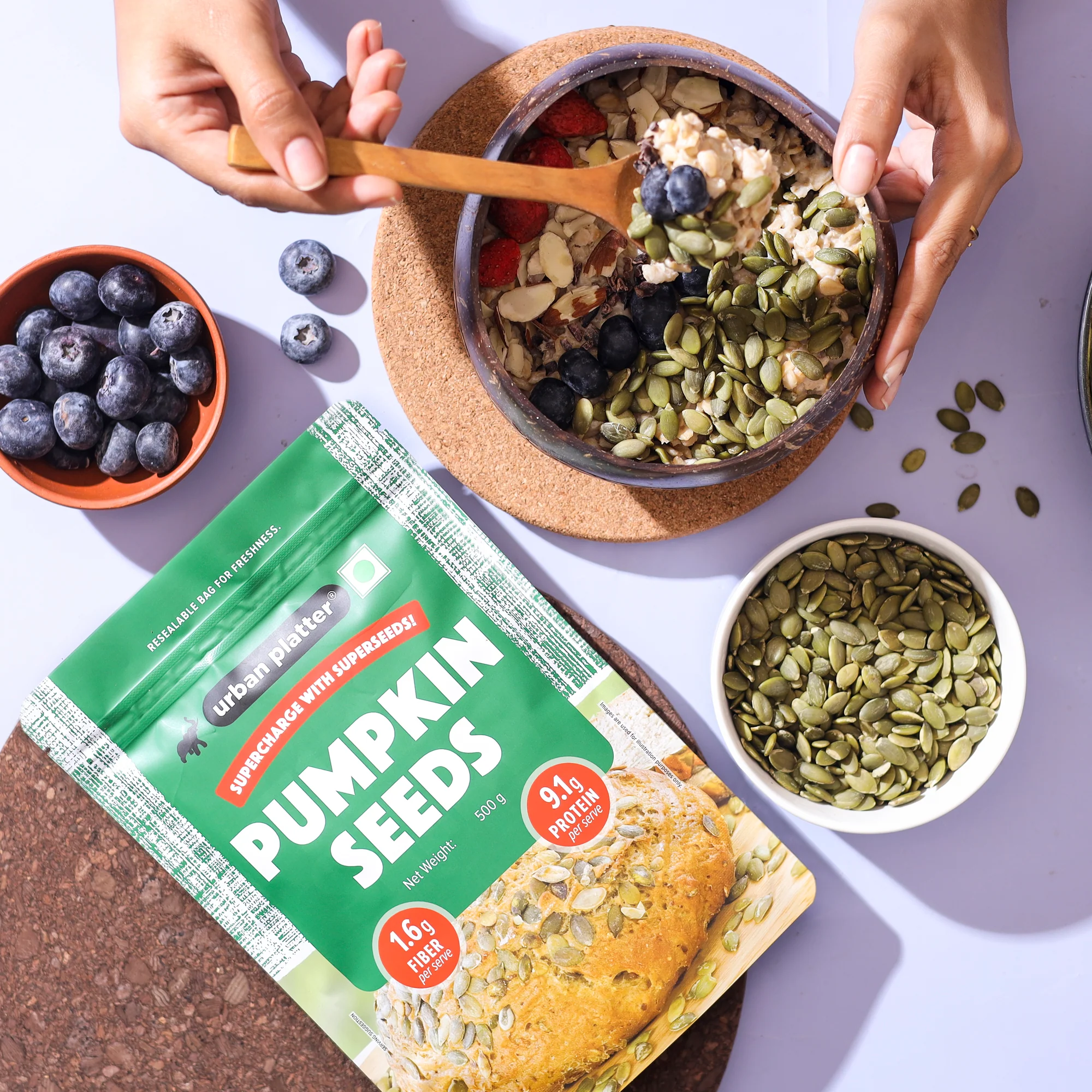 Pumpkin Seeds, 1kg (Pepitas, Naturally Rich in Protein & Healthy Fats, Snack, Sprinkle & Bake) - Image 7