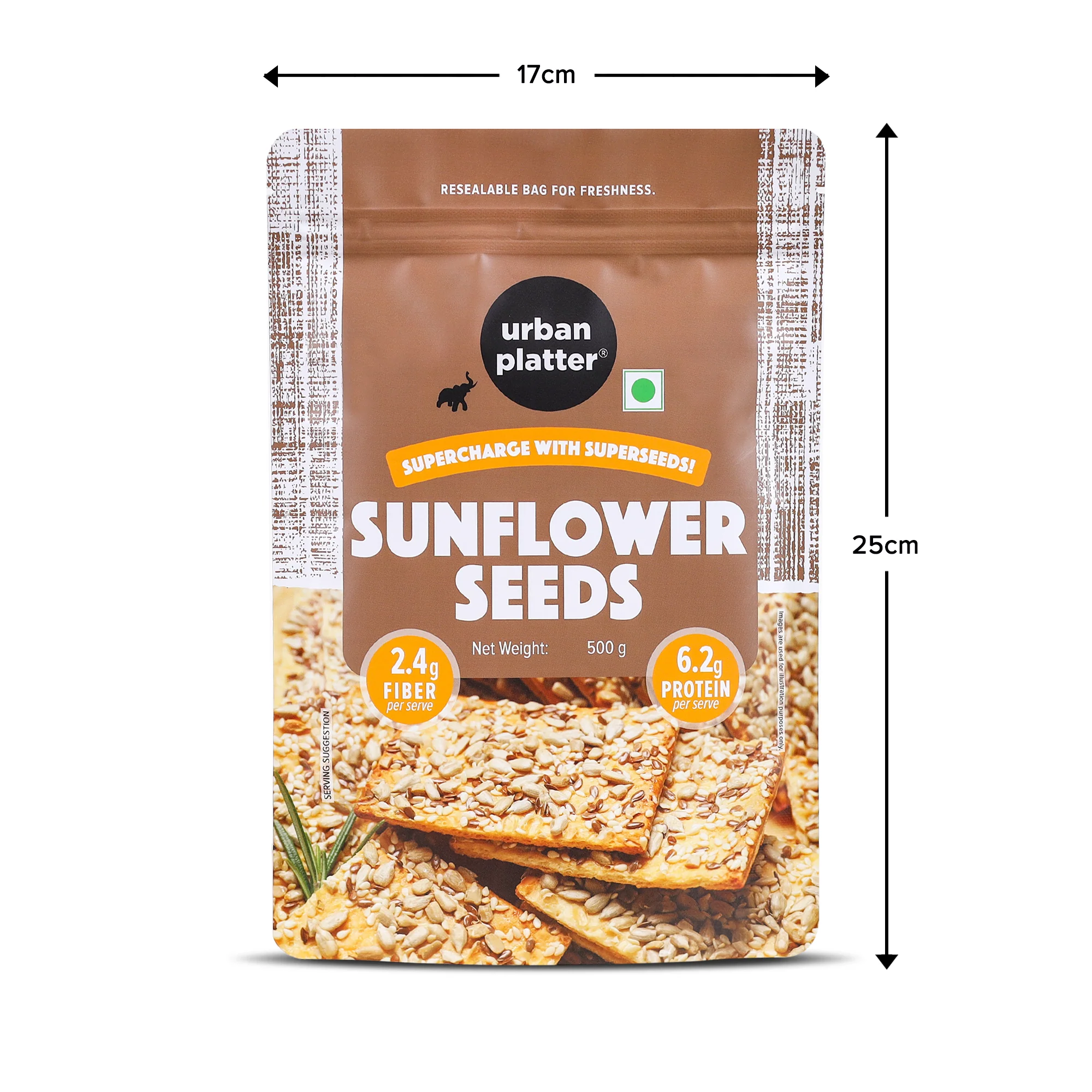 Raw Sunflower Seeds, 500g (Use in Salads, Trail Mixes, Baked Goods, Granola Bars, Desserts | Source of Protein & Fibre | Keto Diet Friendly | Immunity Booster | Pepitas Seed | Healthy Superfood Snack) - Image 10