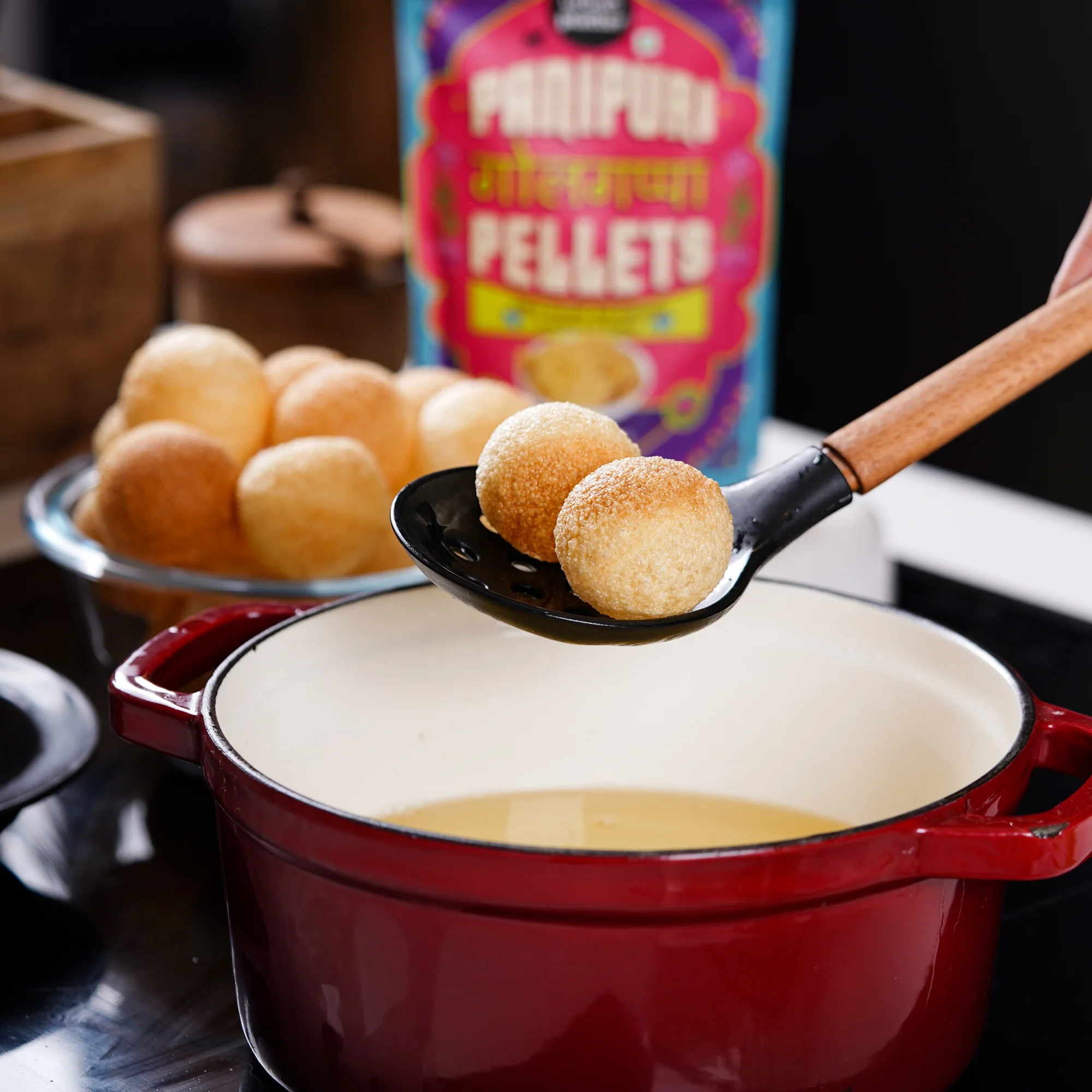 Ready-to-fry Dry Gol Gappa (Pani Puris) - Image 4