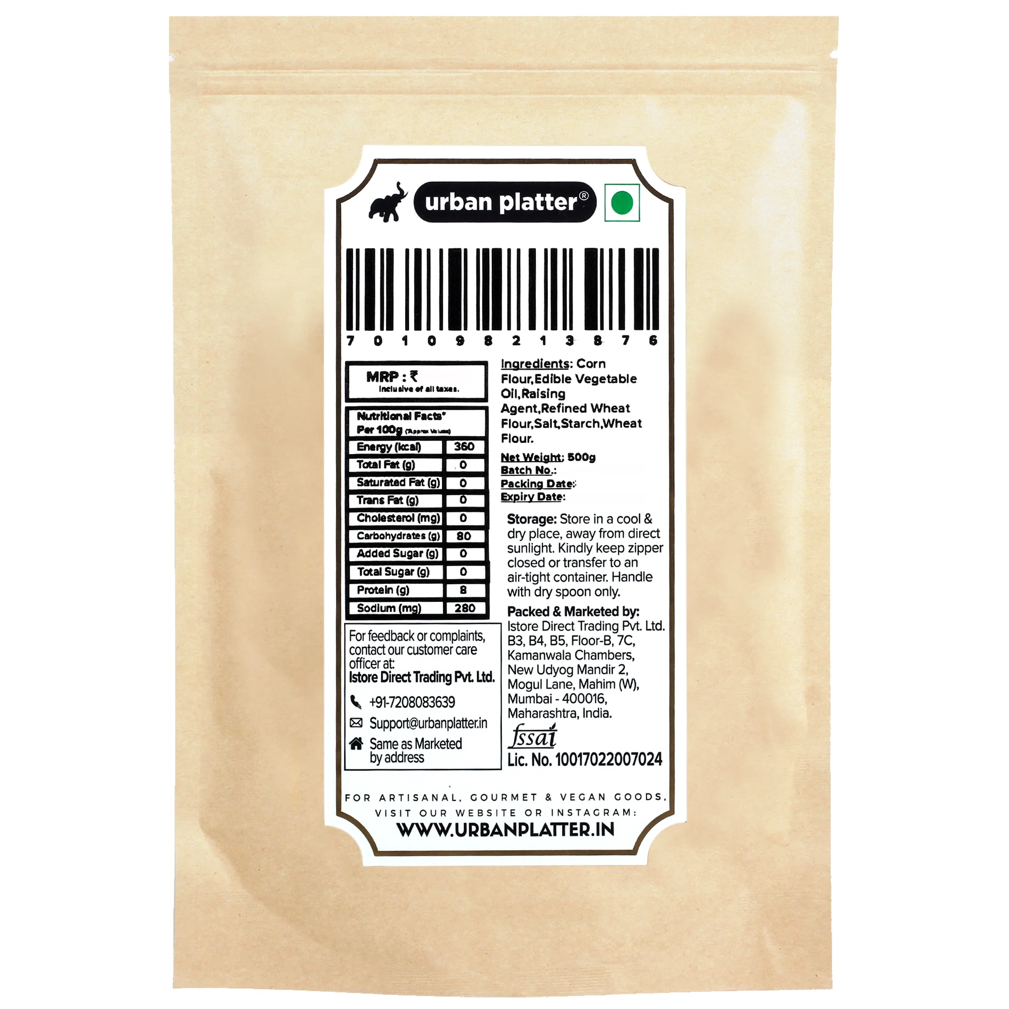 Ready-to-Fry Dry GOL Gappa (Pani Puris), 500g - Image 2