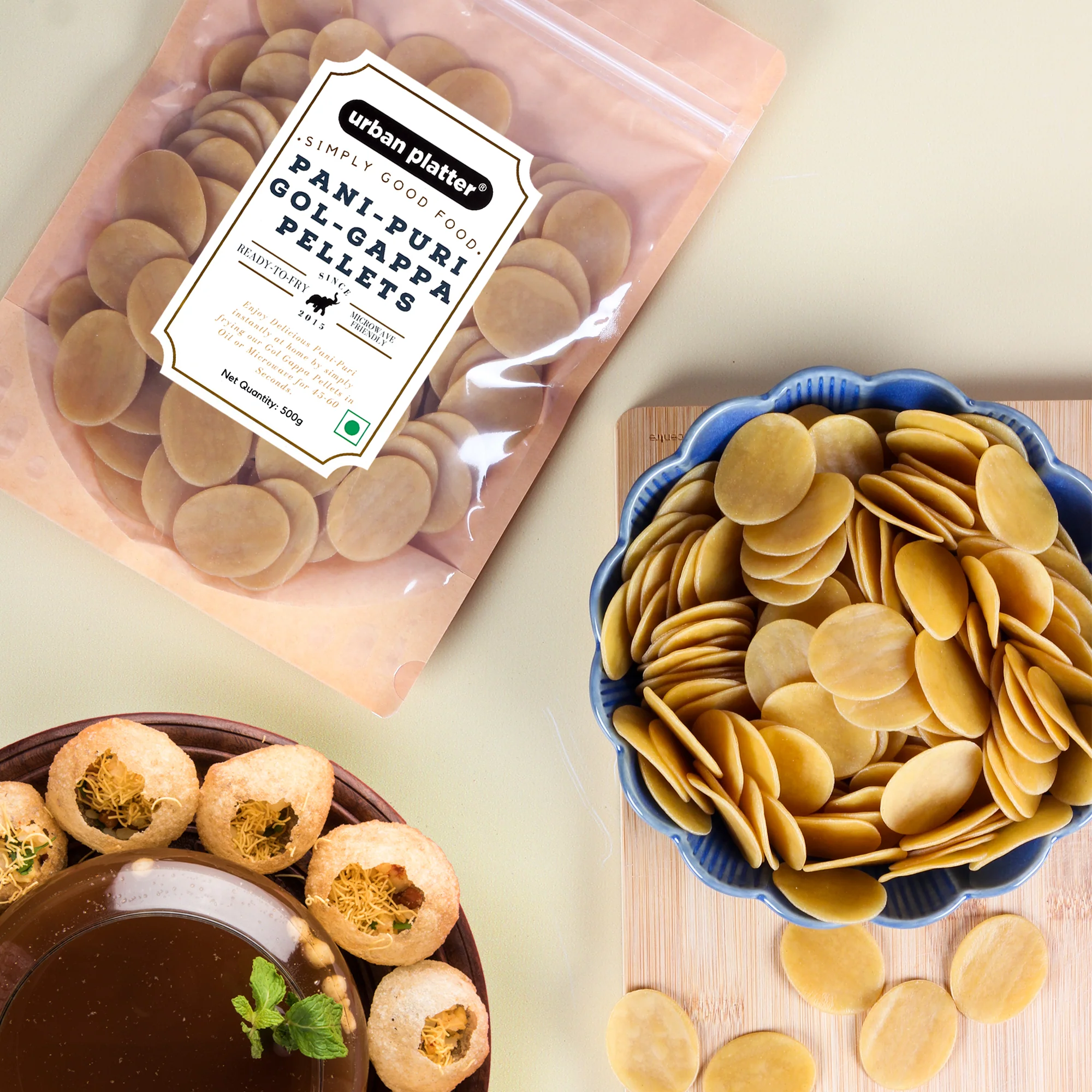 Ready-to-Fry Dry GOL Gappa (Pani Puris), 500g - Image 6
