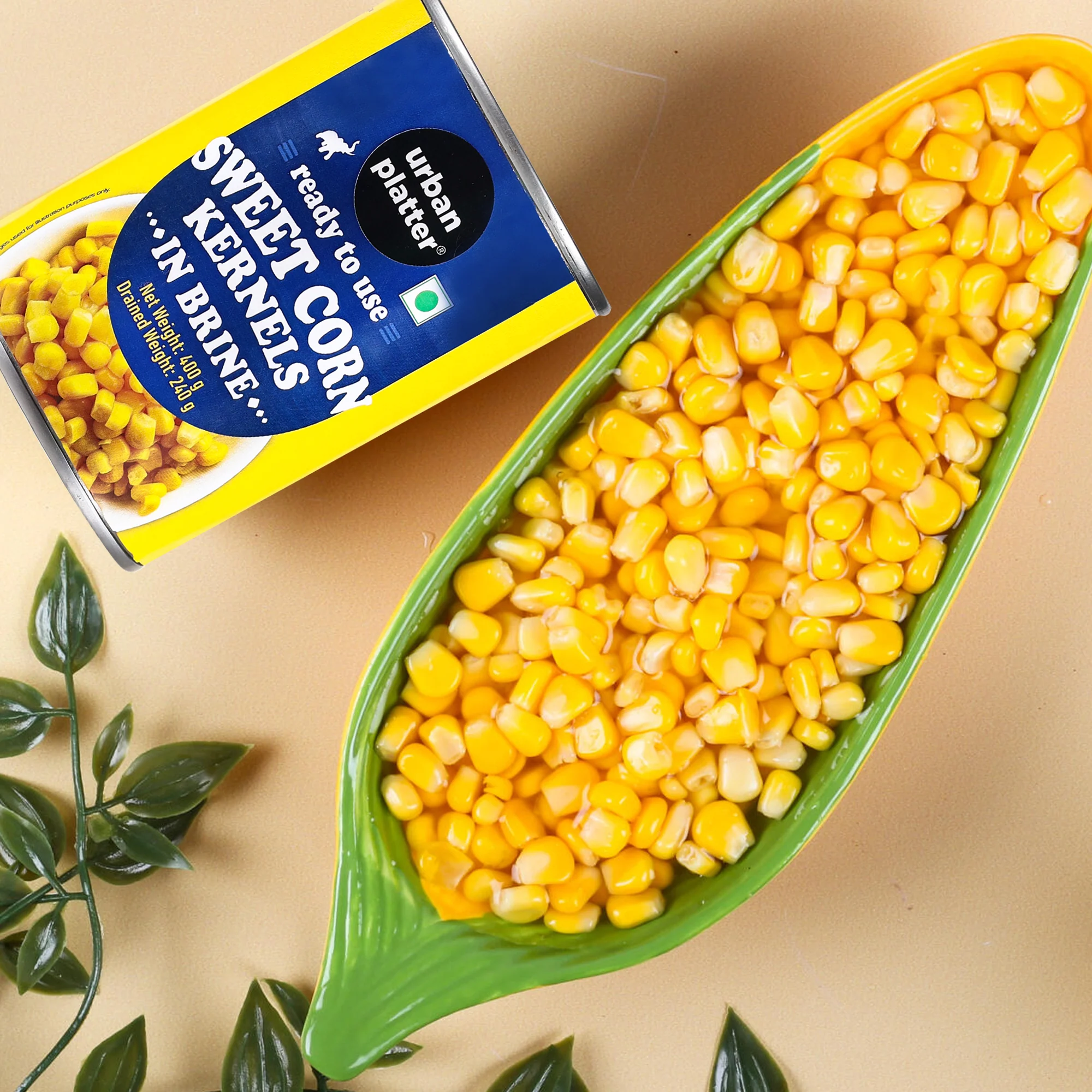 Ready to Use Sweet Corn Kernels in Brine, 400g (Drained Weight 240g) - Image 5