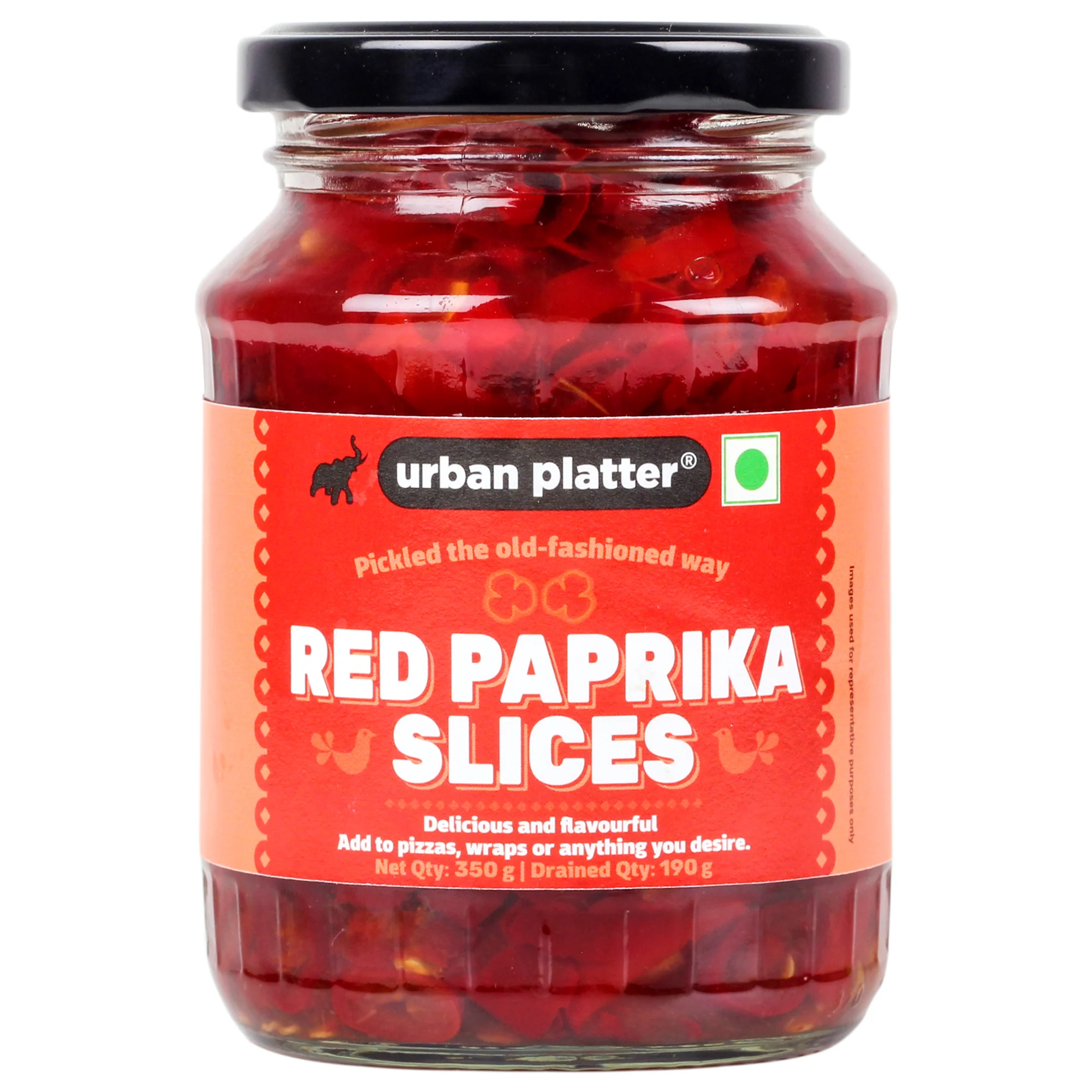 Sliced Red Paprika, 350g (Versatile, Tangy And Spicy Flavor Boost)