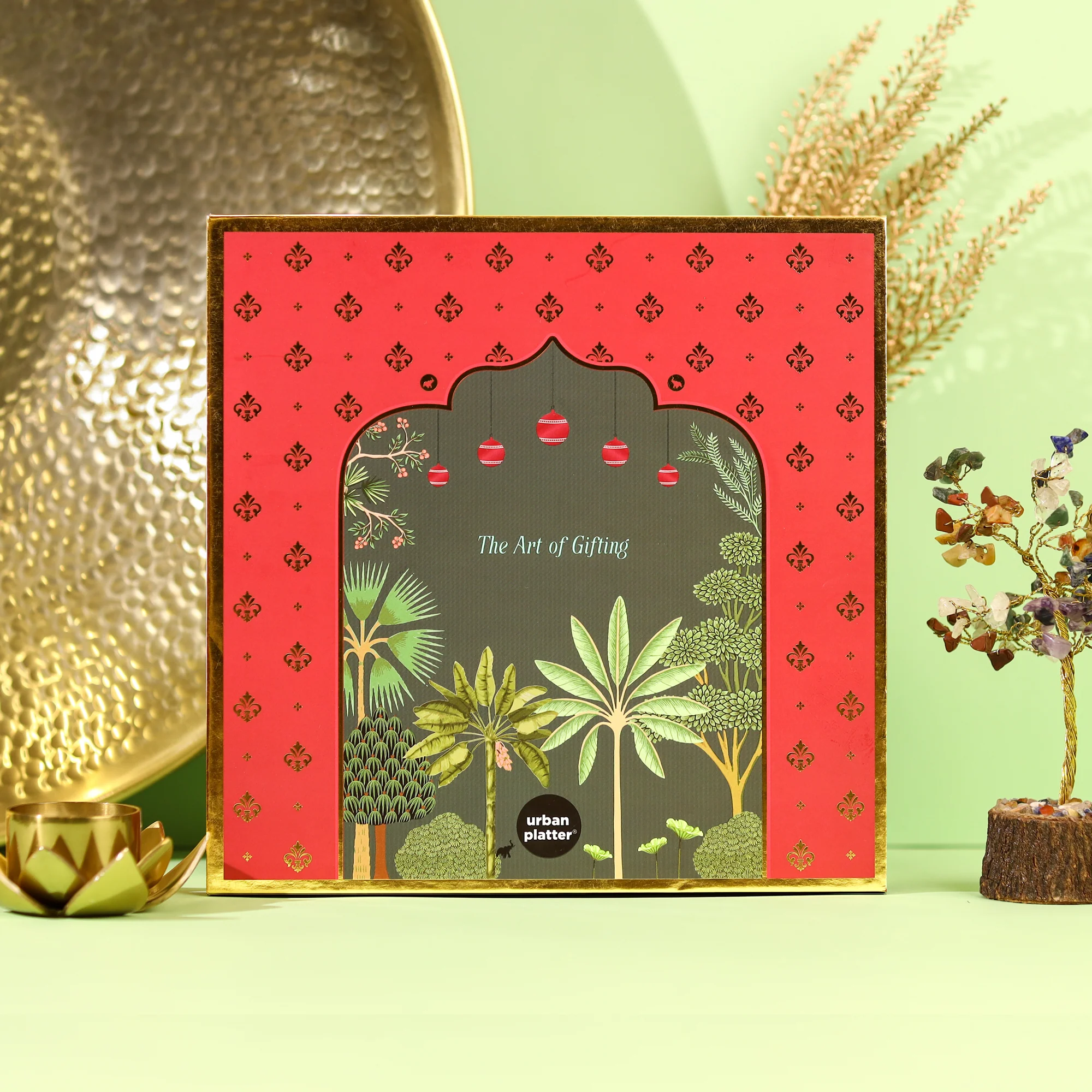 Regal Festive Charm Hamper (Festive Dry Fruits & Treats | Elegant Packaging | Perfect for Weddings & Celebrations)