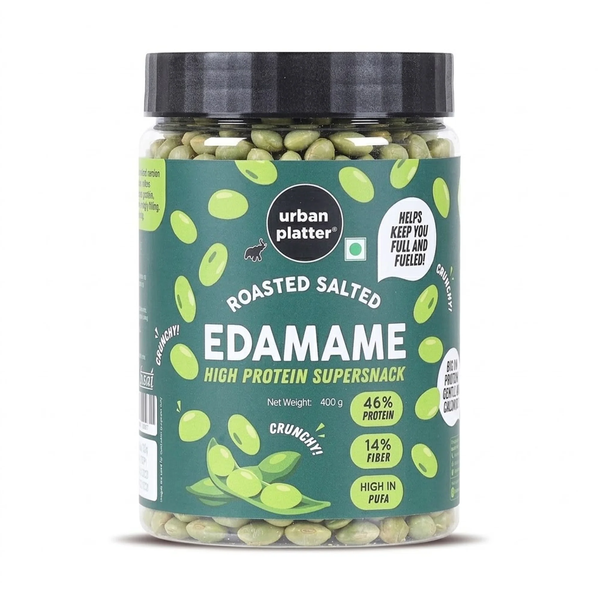 Roasted Salted Edamame (46% Protein, 14% Fiber, Lightly Salted Young Green Soybeans, Highest Plant Protein Supersnack) - Image 17