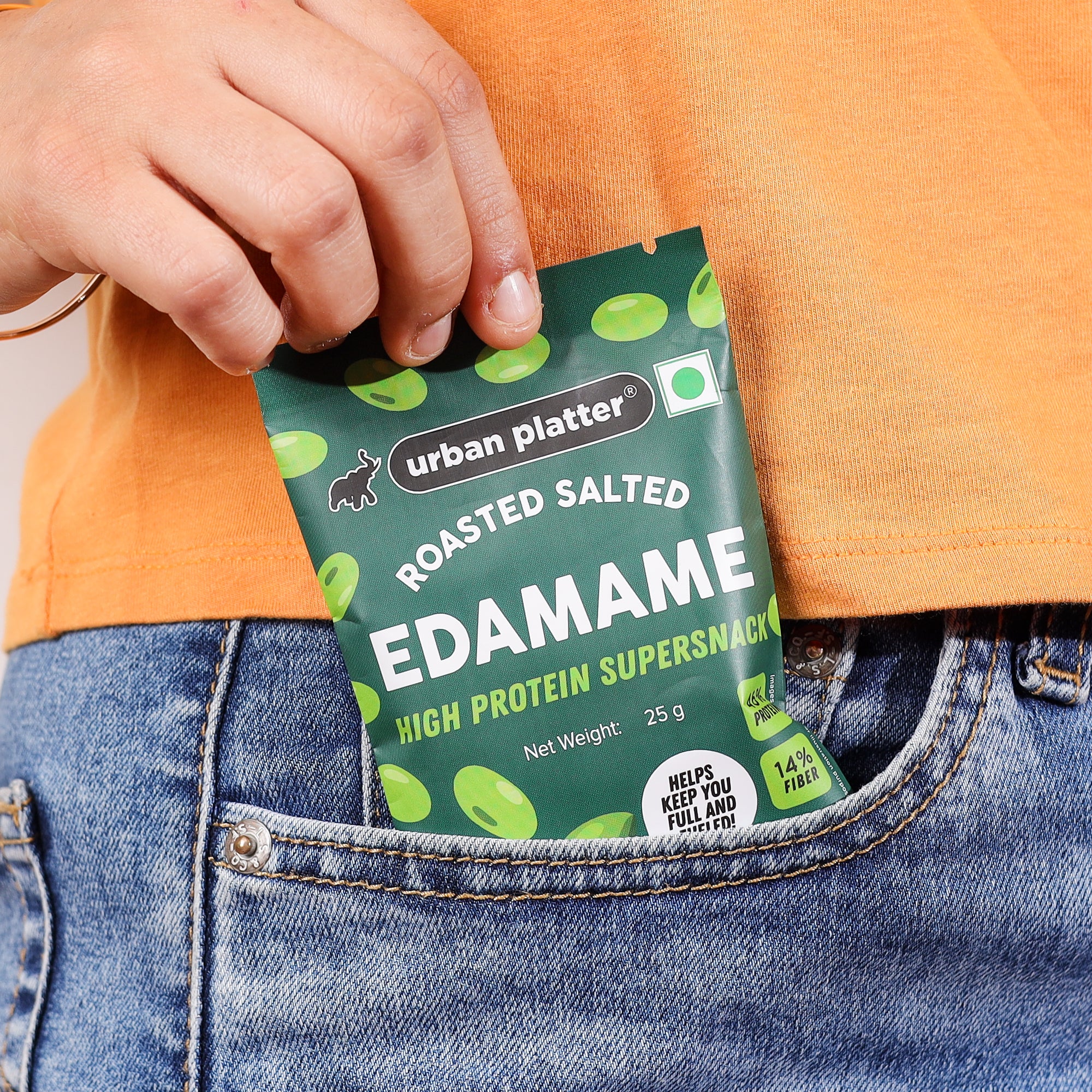 Roasted Salted Edamame, 25g (46% Protein, 14% Fiber, Lightly Salted Young Green Soybeans, Highest Plant Protein Supersnack) - Image 7