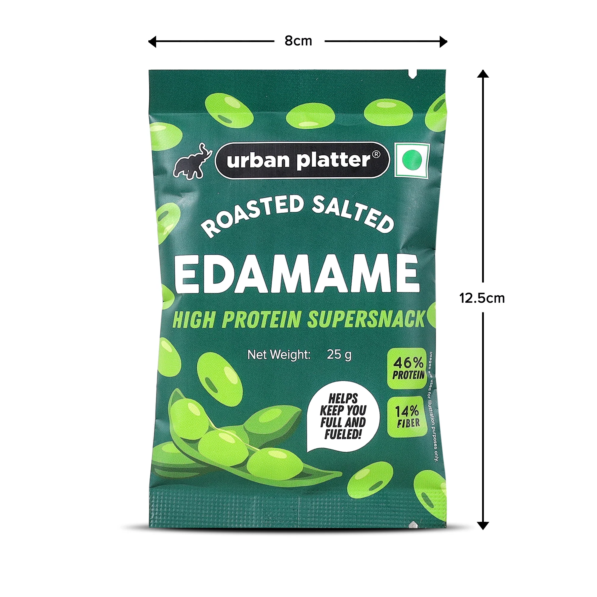 Roasted Salted Edamame, 25g (46% Protein, 14% Fiber, Lightly Salted Young Green Soybeans, Highest Plant Protein Supersnack) - Image 8