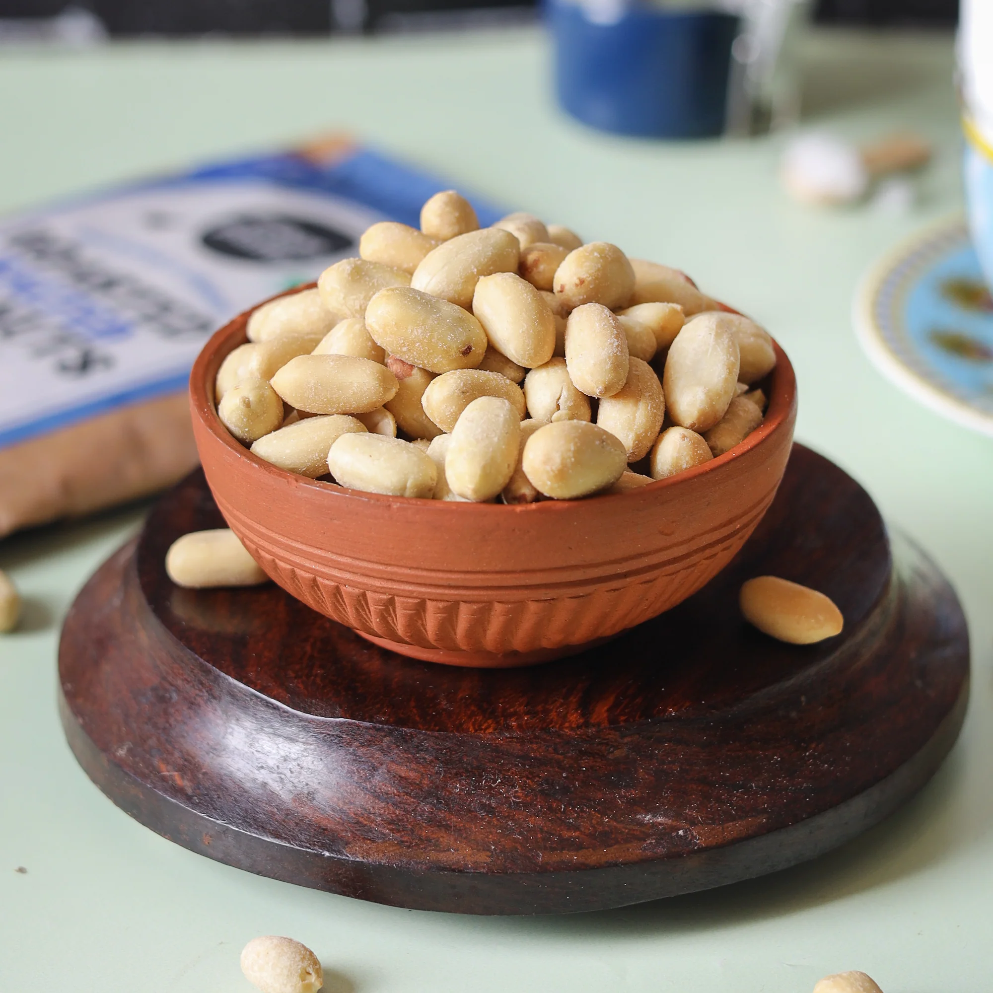 Roasted Salted Peanuts, 1Kg [Grade A Peanuts, Groundnut, Singdana, Skin Removed, Vacuum Packed, Fresh, Product of Bharuch] - Image 4